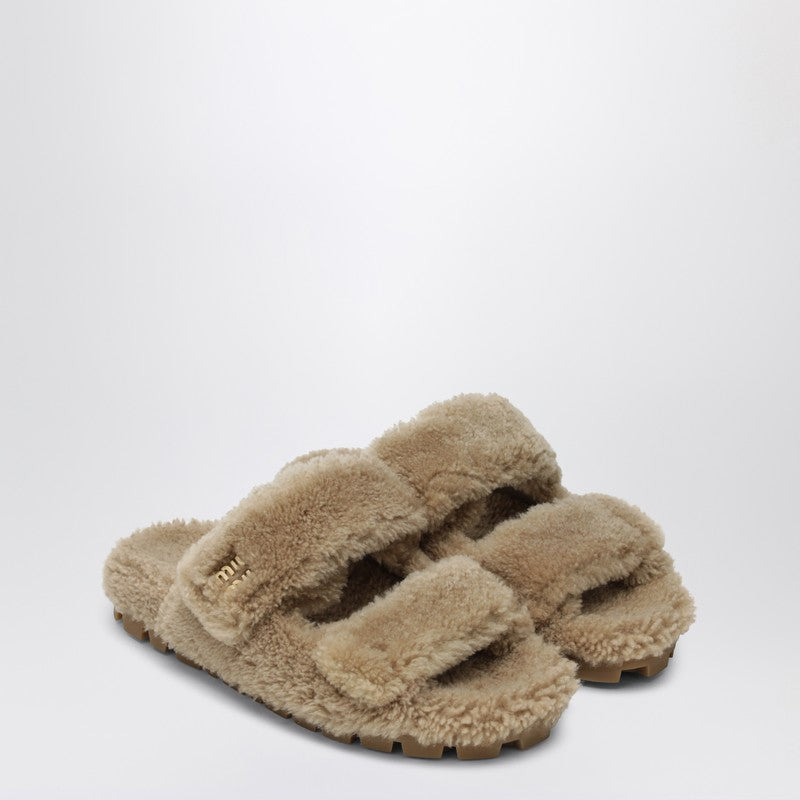 Miu Miu Desert Shearling Slides Women - 1
