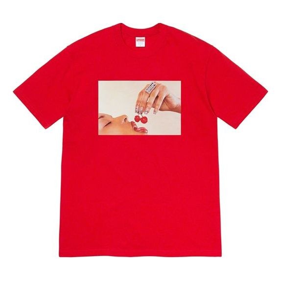 Supreme SS20 Week 1 Cherries Tee Cherry Short Sleeve Unisex Red SUP-SS20-283 - 1