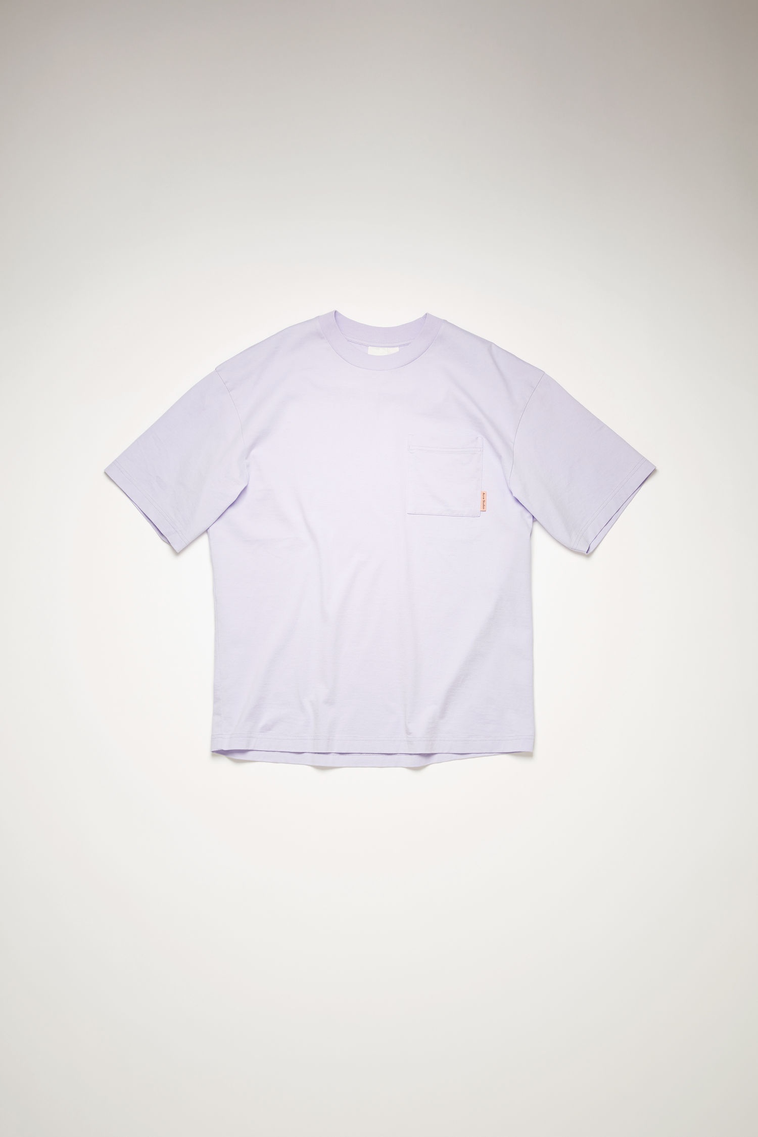 Patch-pocket cotton t-shirt light purple - 4