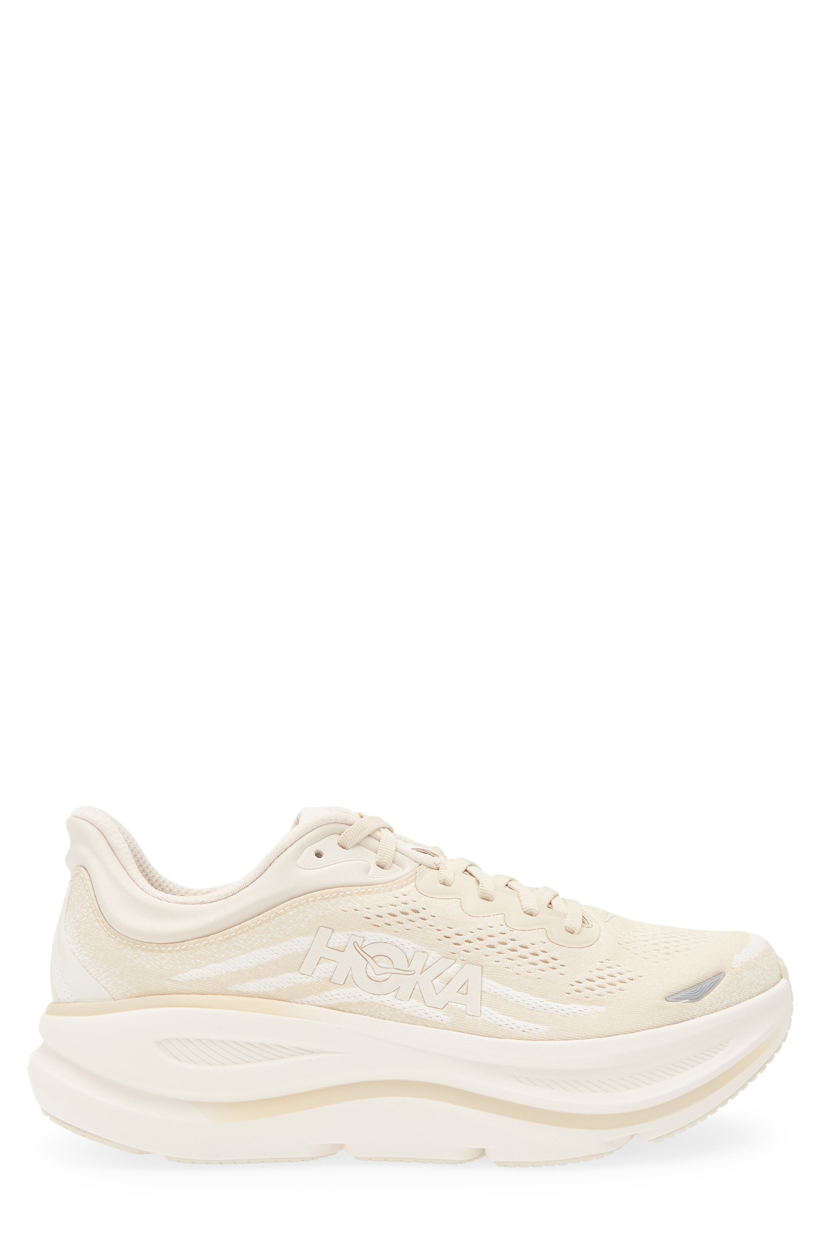 HOKA Bondi 9 Running Shoe in Oatmeal /Oat Milk at Nordstrom - 3
