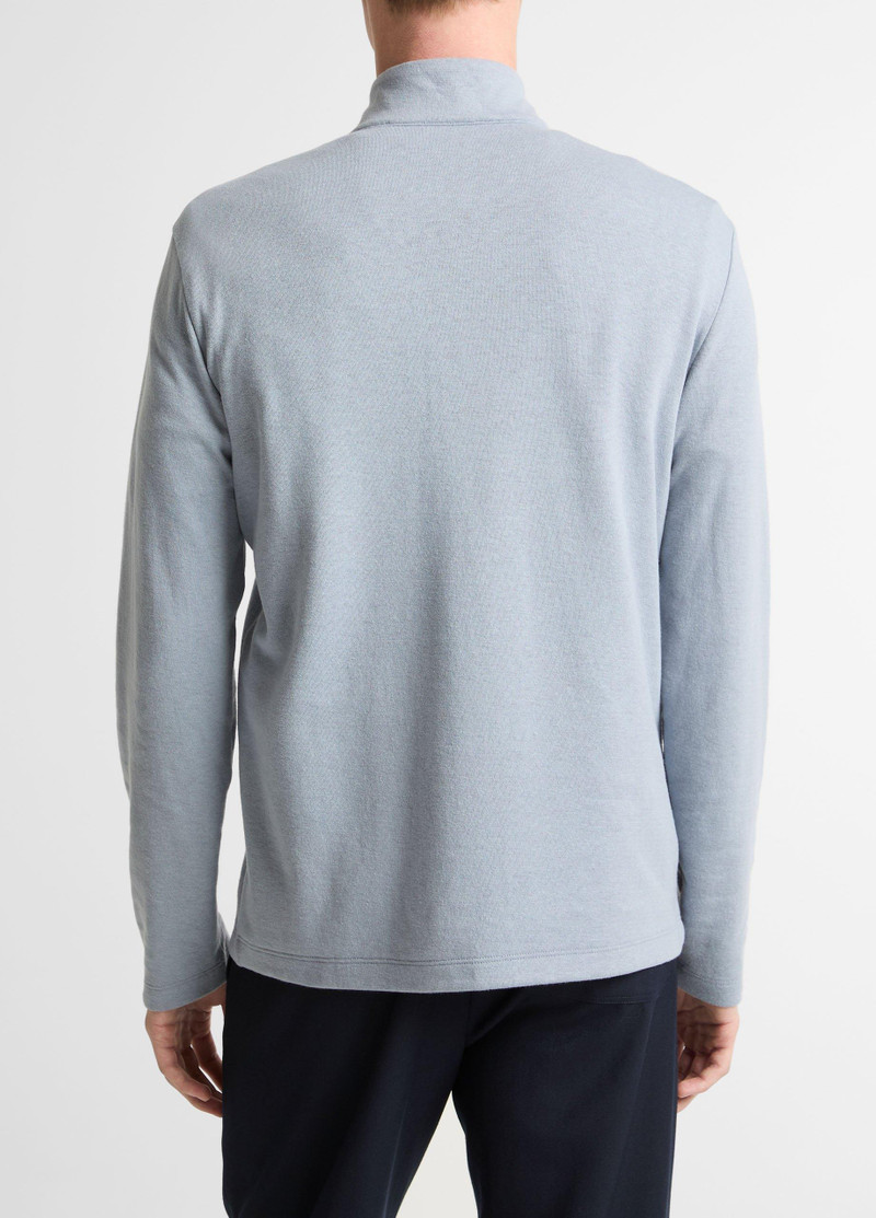 Vince Double-Face Cotton-Blend Quarter-Zip Pullover outlook