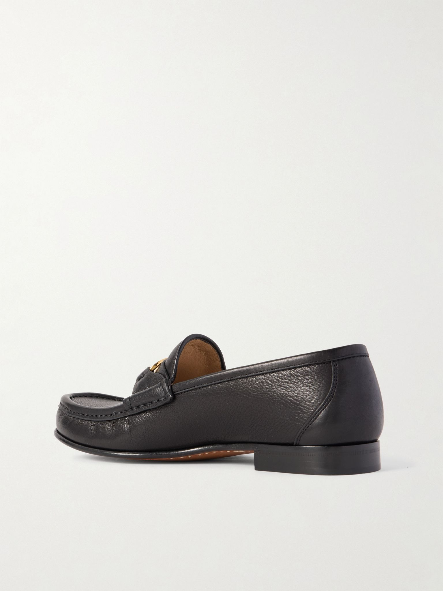 VLogo Signature 20 leather loafers Black - 3
