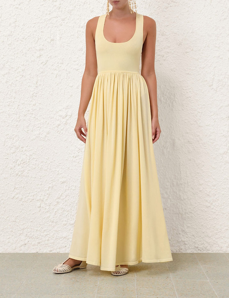 Zimmermann HARMONY METALLIC TANK DRESS - 9739DS242LEM | REVERSIBLE
