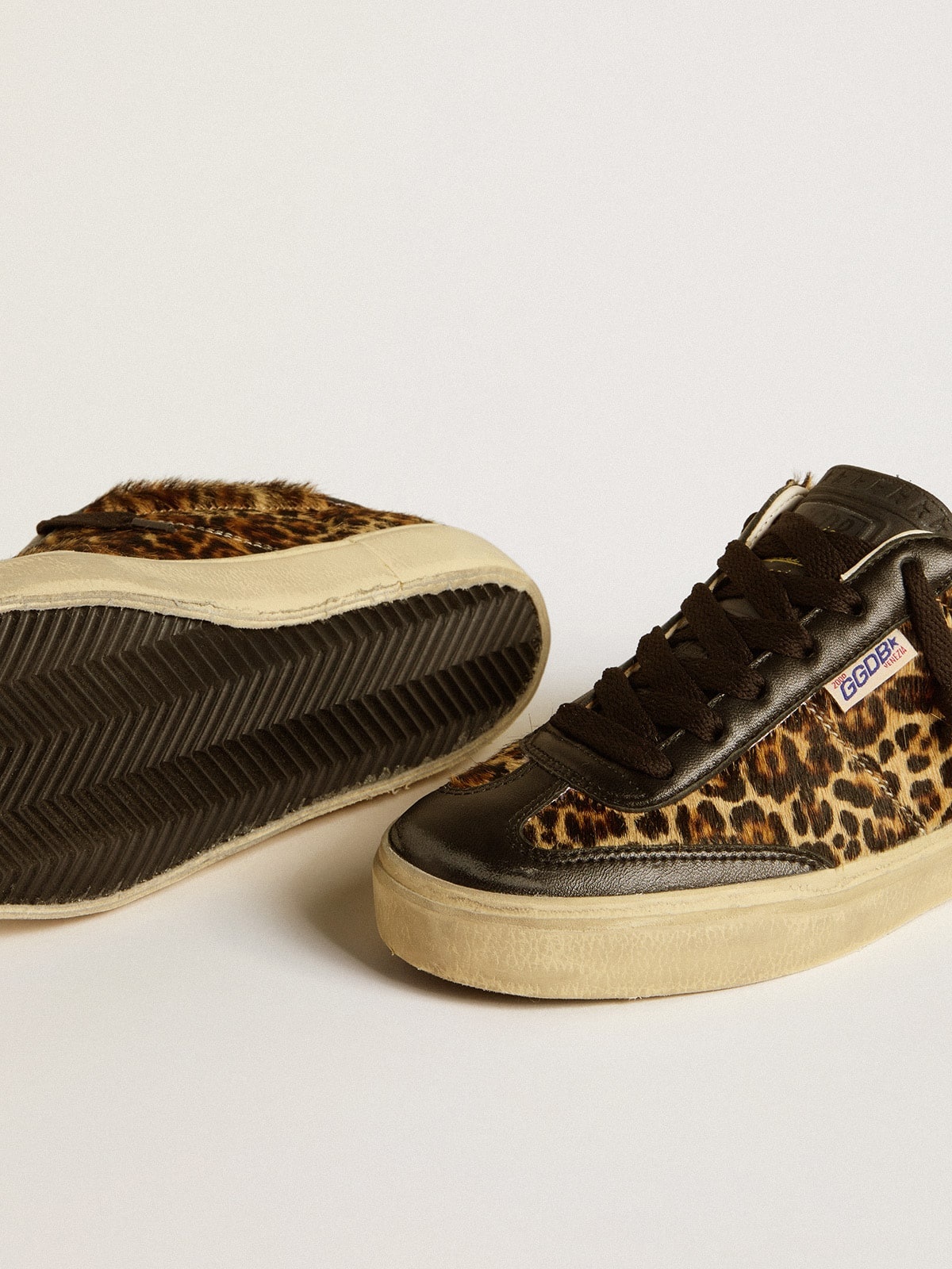 Soul Star in leopard-print pony skin with black nappa leather heel tab and inserts - 3