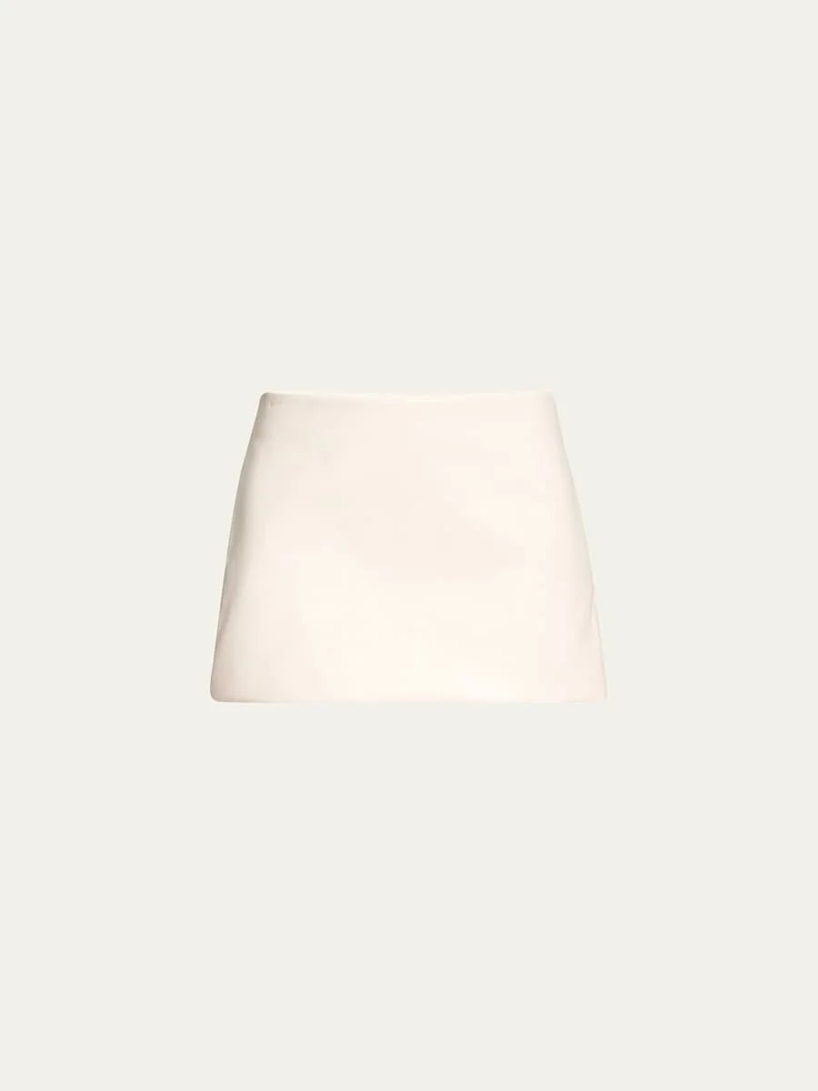 Jett Leather Mini Skirt - 1