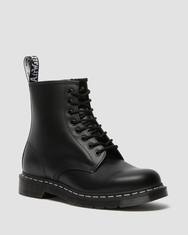 Dr. Martens 1460 WS II White Stitch Smooth Leather Lace Up Boots outlook