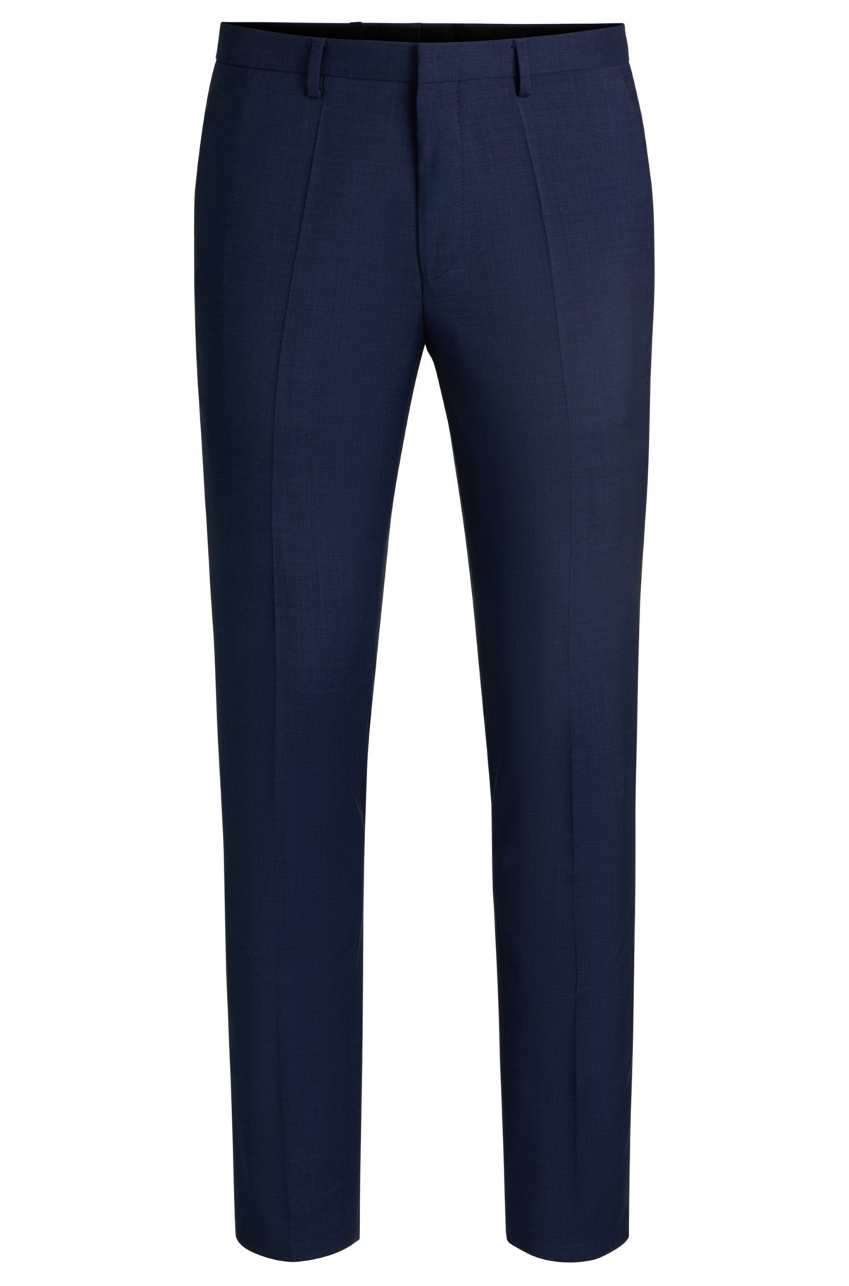 EXTRA-SLIM-FIT SUIT TROUSERS IN MELANGE WOOL - 1