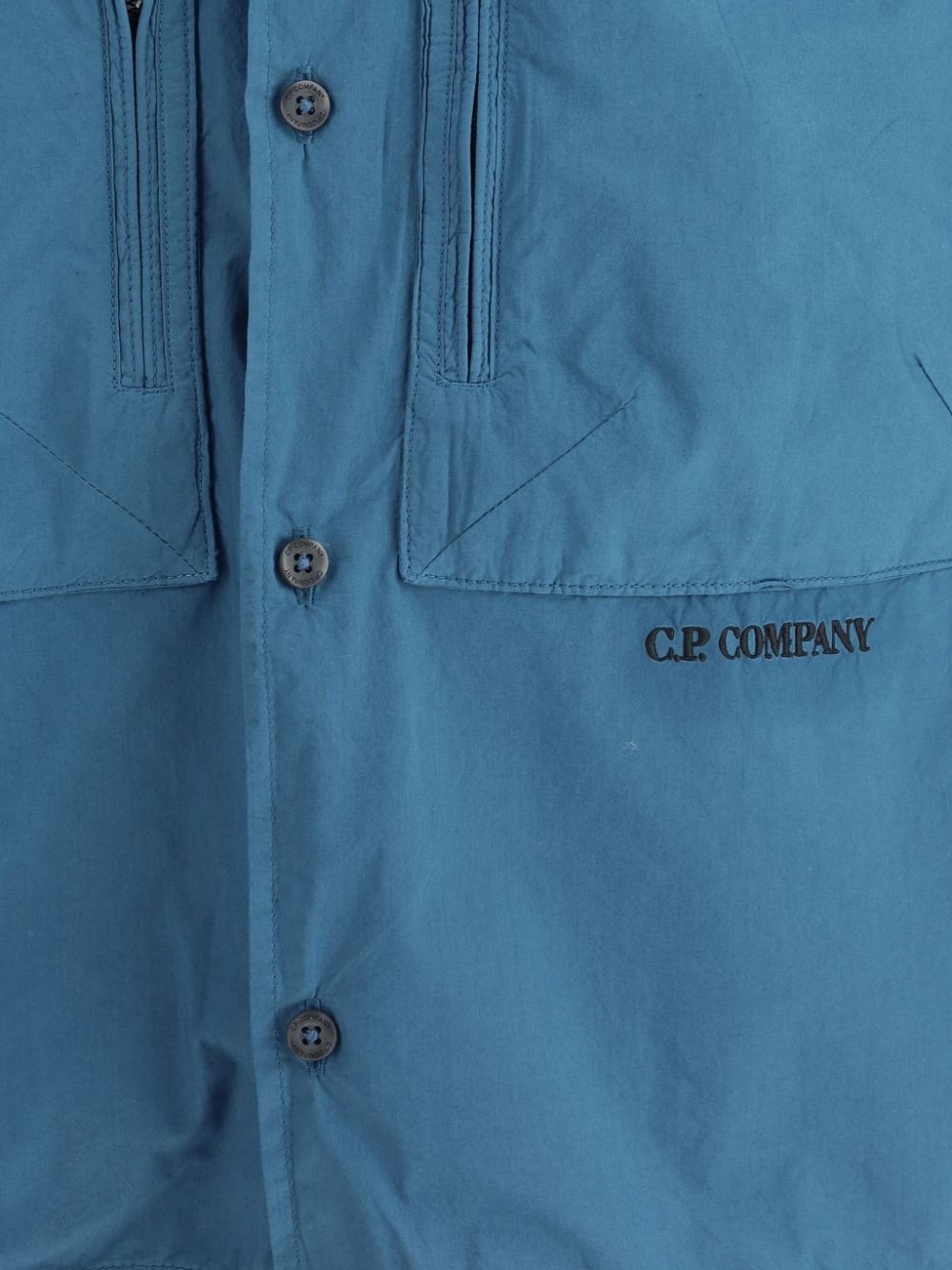 logo-embroidered shirt - 3