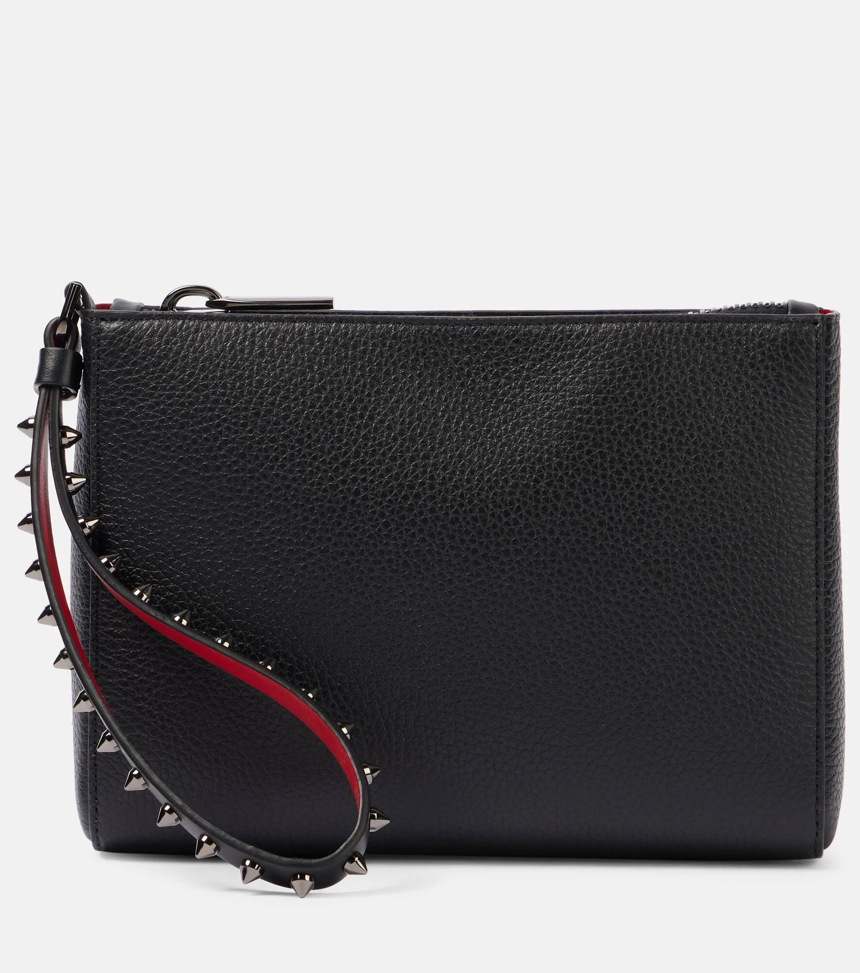 Cabata Mini studded leather pouch - 1