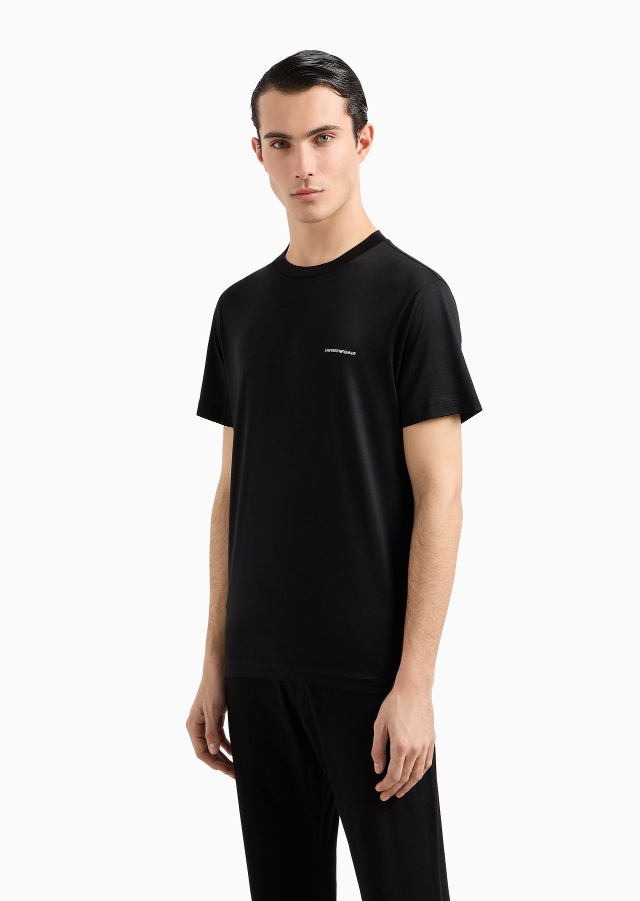 Lyocell-blend jersey T-shirt with ASV micro logo lettering - 2