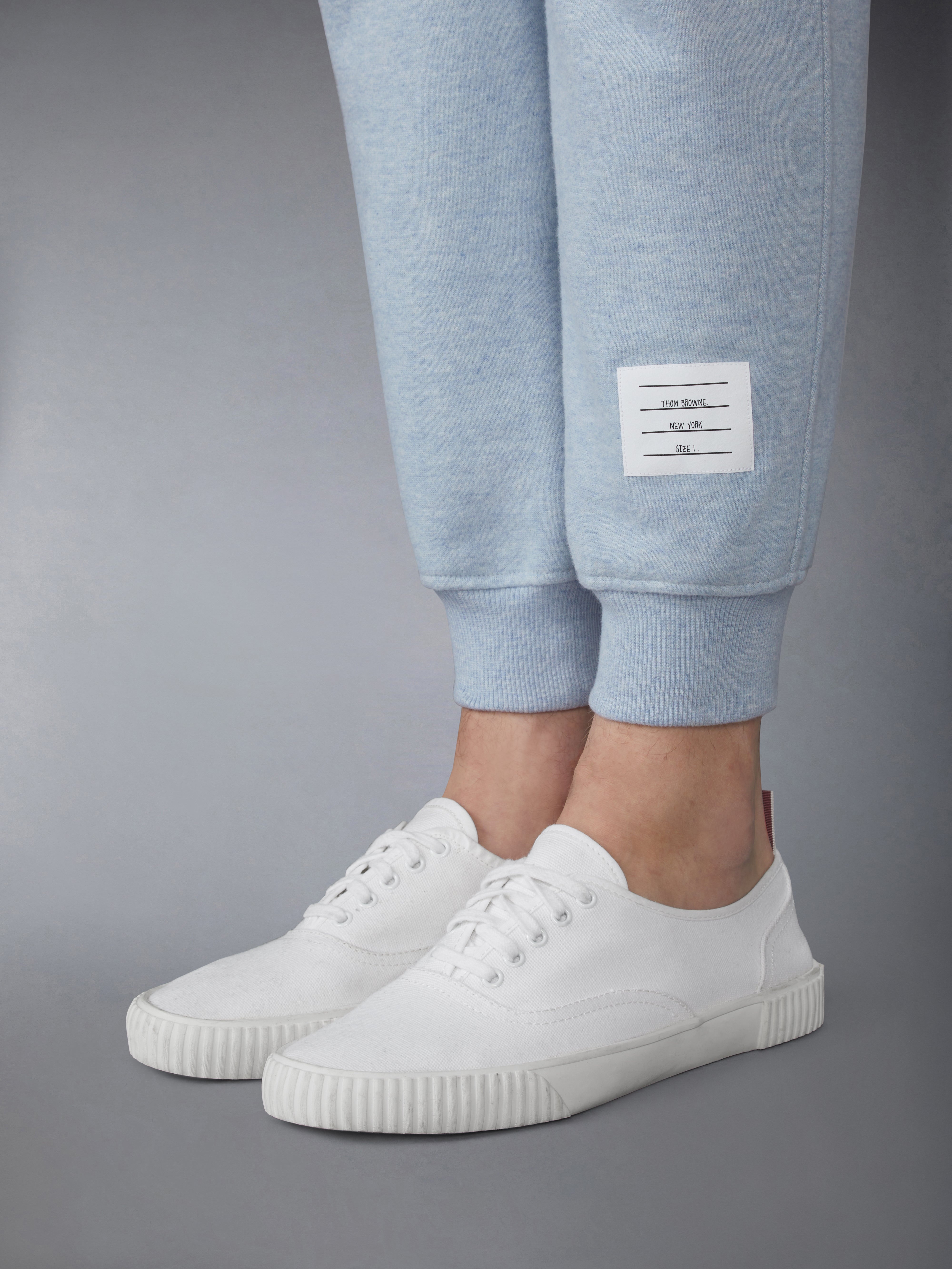 MELANGE BRUSHED LOOPBACK 4-BAR SWEATPANTS - 5