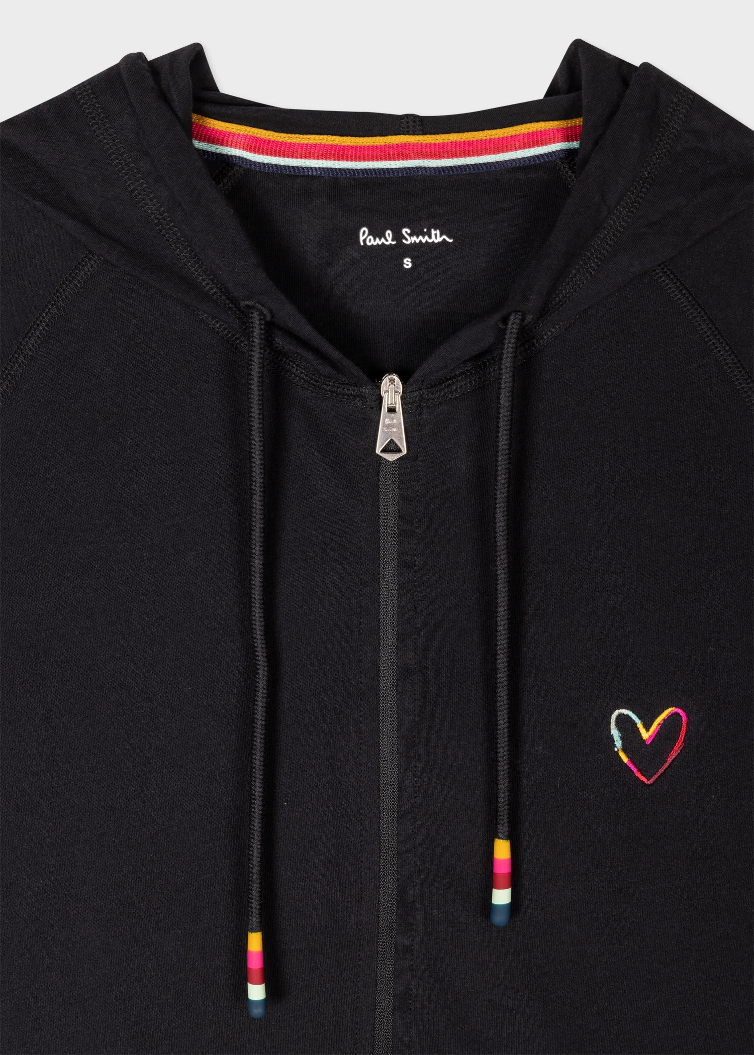 'Swirl Heart' Zip Up Lounge Hoodie - 3