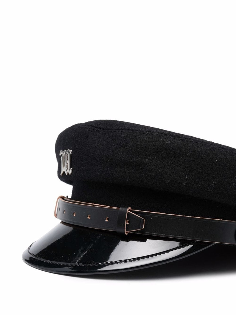 MISBHV logo-plaque baker boy cap outlook