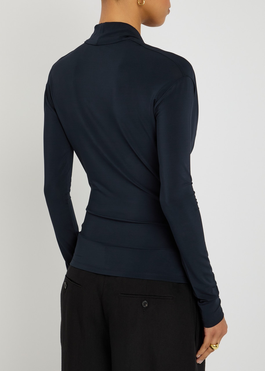 Tove Fina Draped Stretch-jersey top - 3