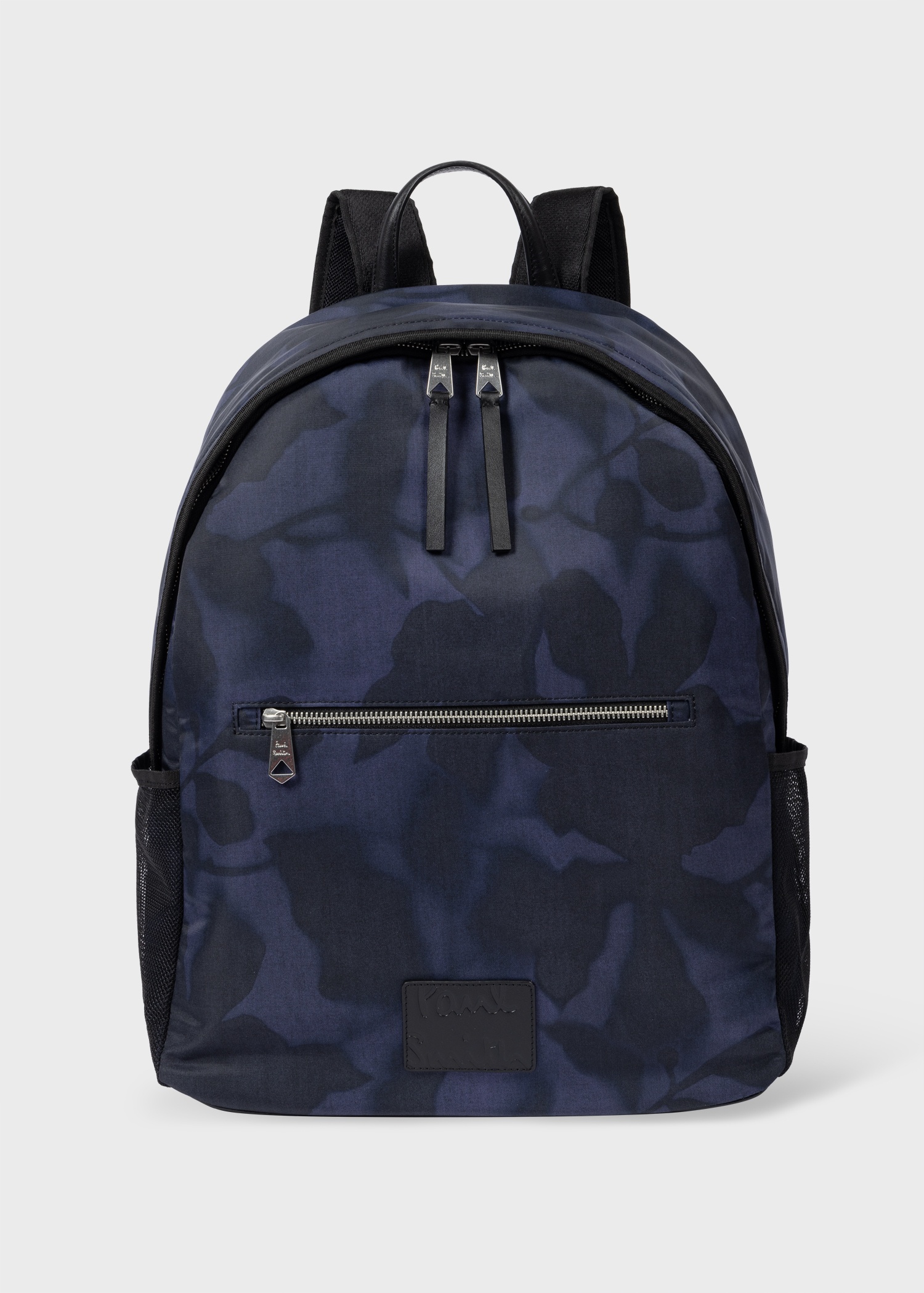 Blue 'Photogram Leaves' Backpack - 1