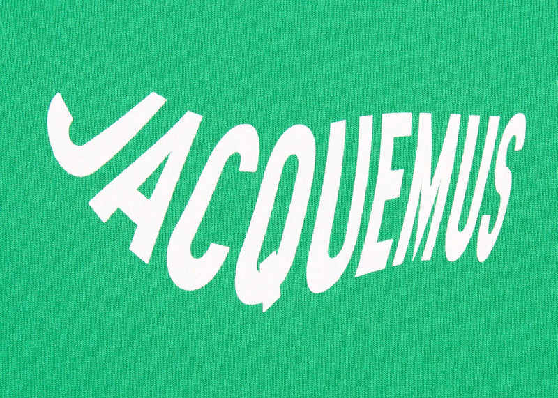 JACQUEMUS Jacquemus Le Sweatshirt Vague Print Wave Logo Hoodie Green outlook