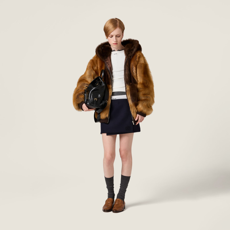 Miu Miu Shearling blouson jacket outlook