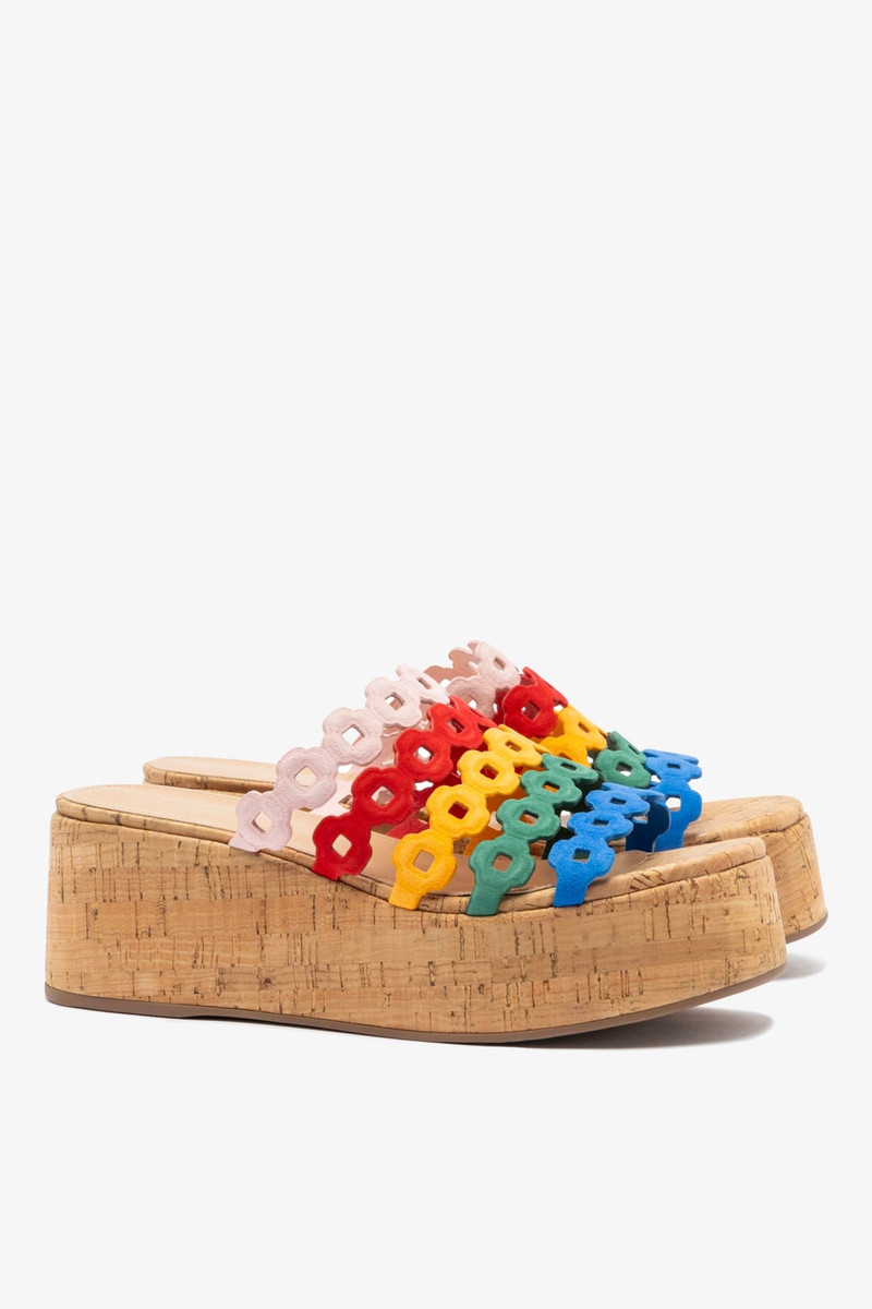 Charli Mule In Multicolor Leather 3