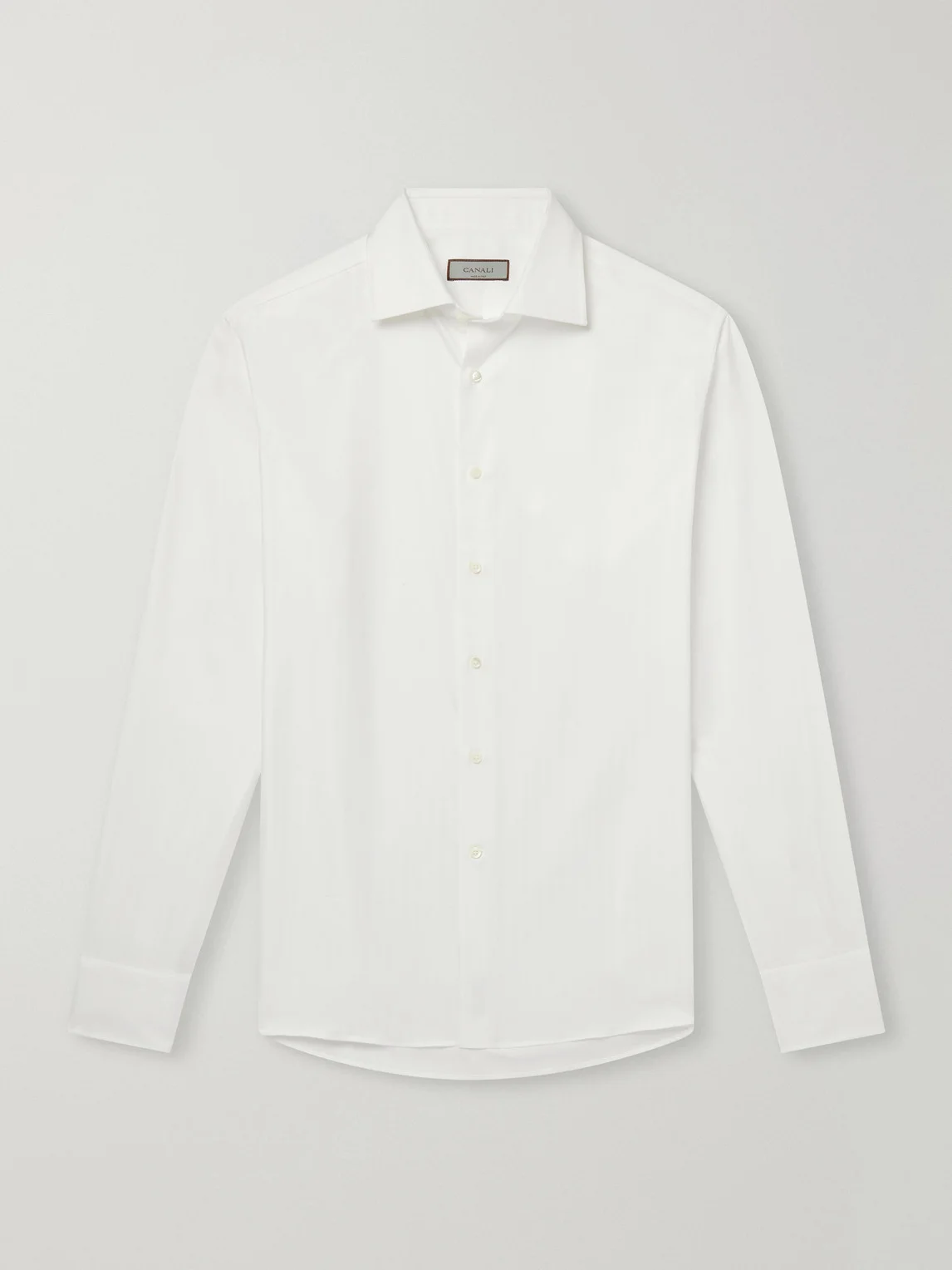 Cotton-Herringbone Shirt - 1