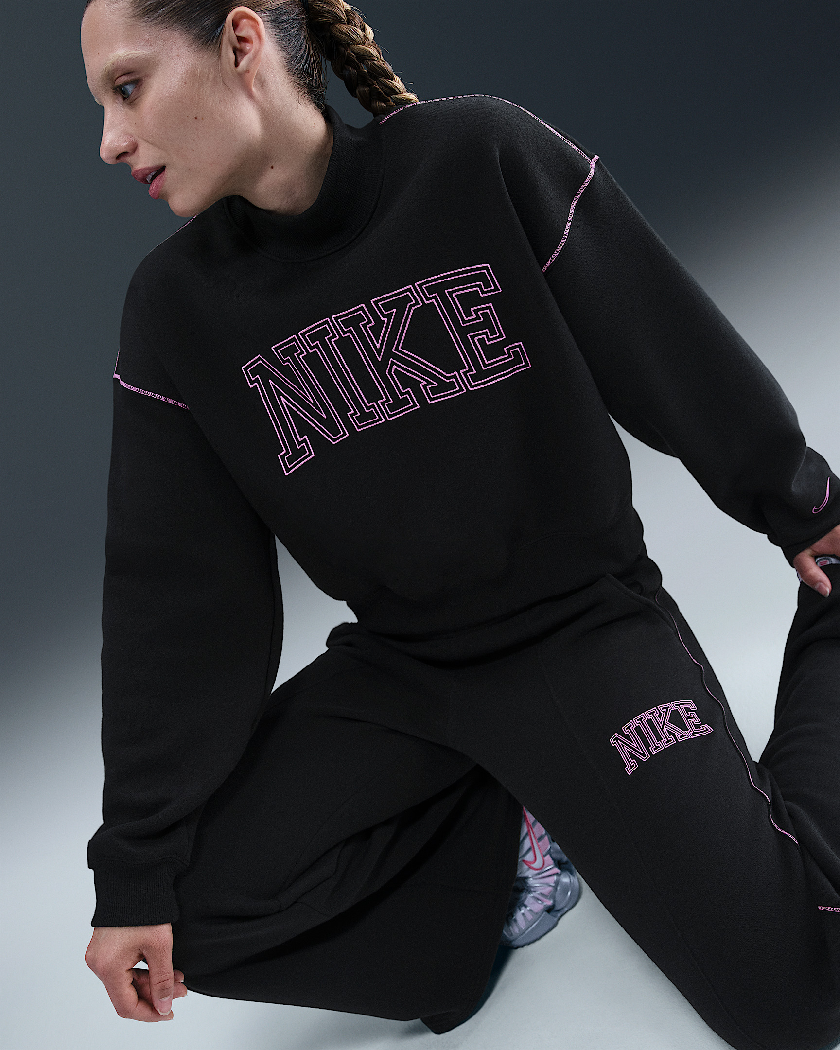 Nike Sportswear Phoenix Fleece Women's Mock-Neck Sweatshirt - 3