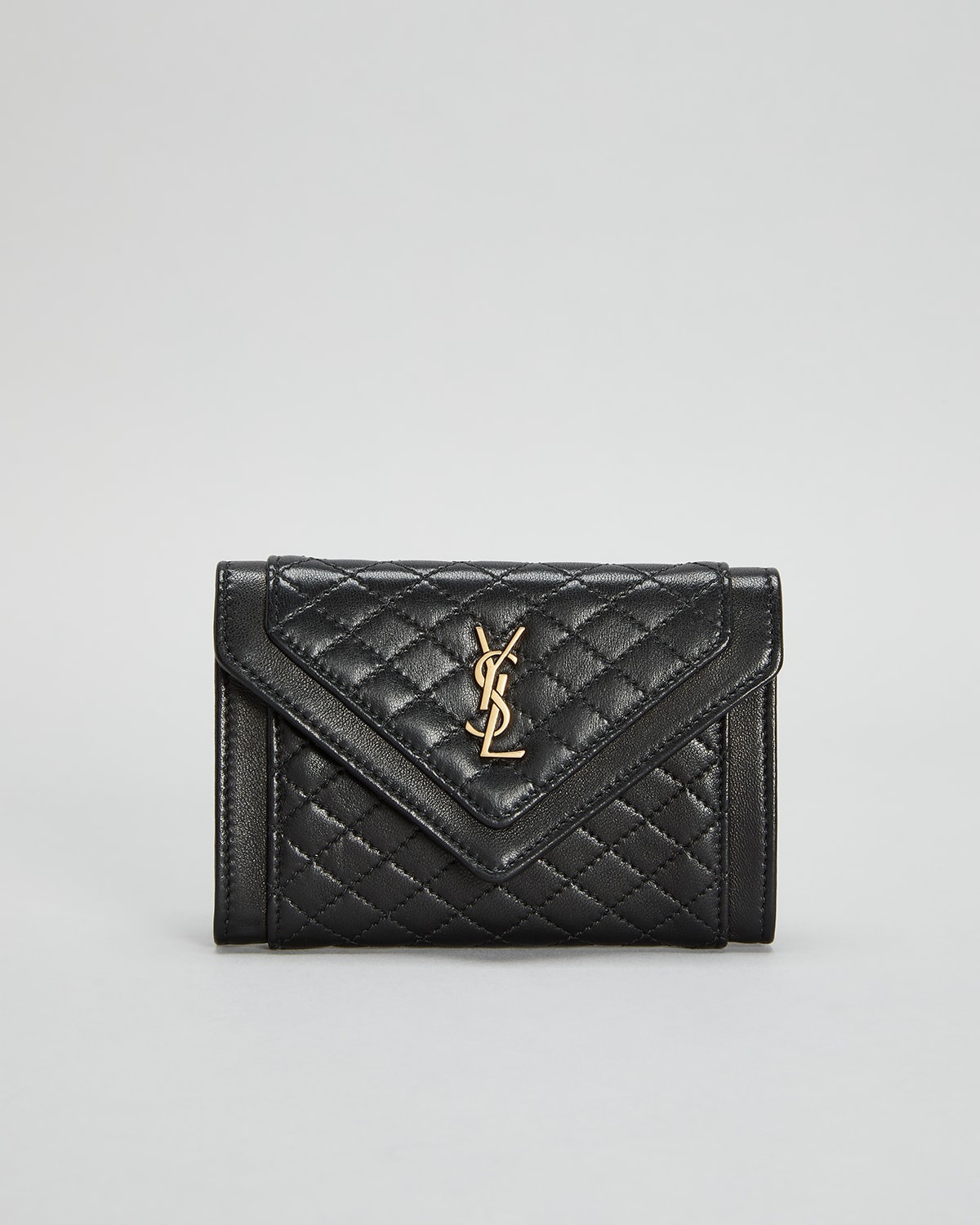 SAINT LAURENT Gaby Small YSL Envelope Flap Wallet