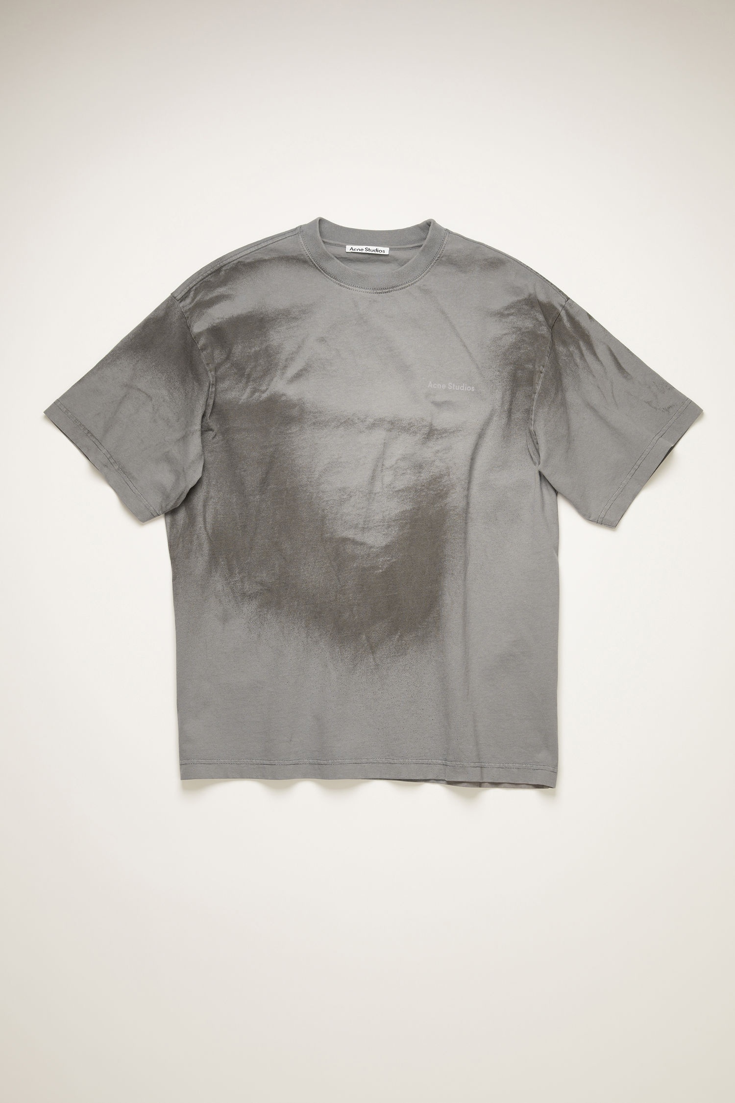 Spray-paint t-shirt light grey - 4