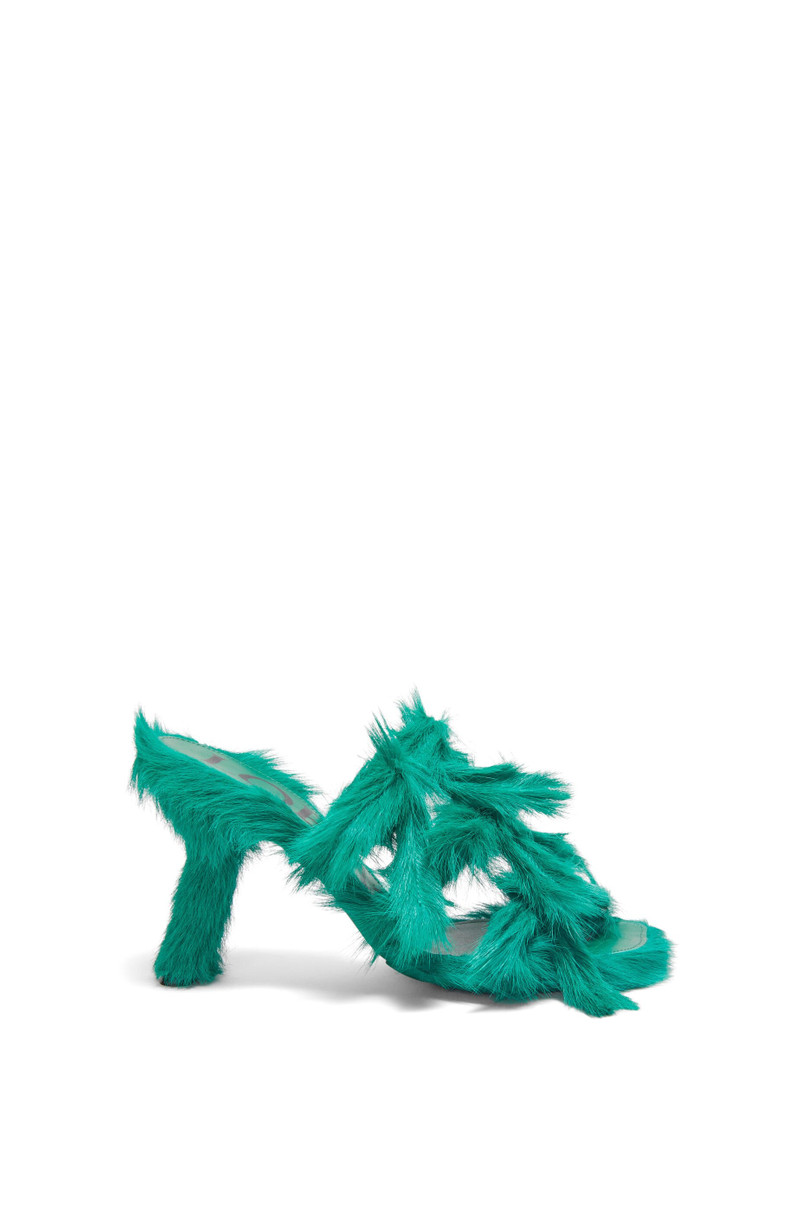 Petal sandal in hairy calfskin 1