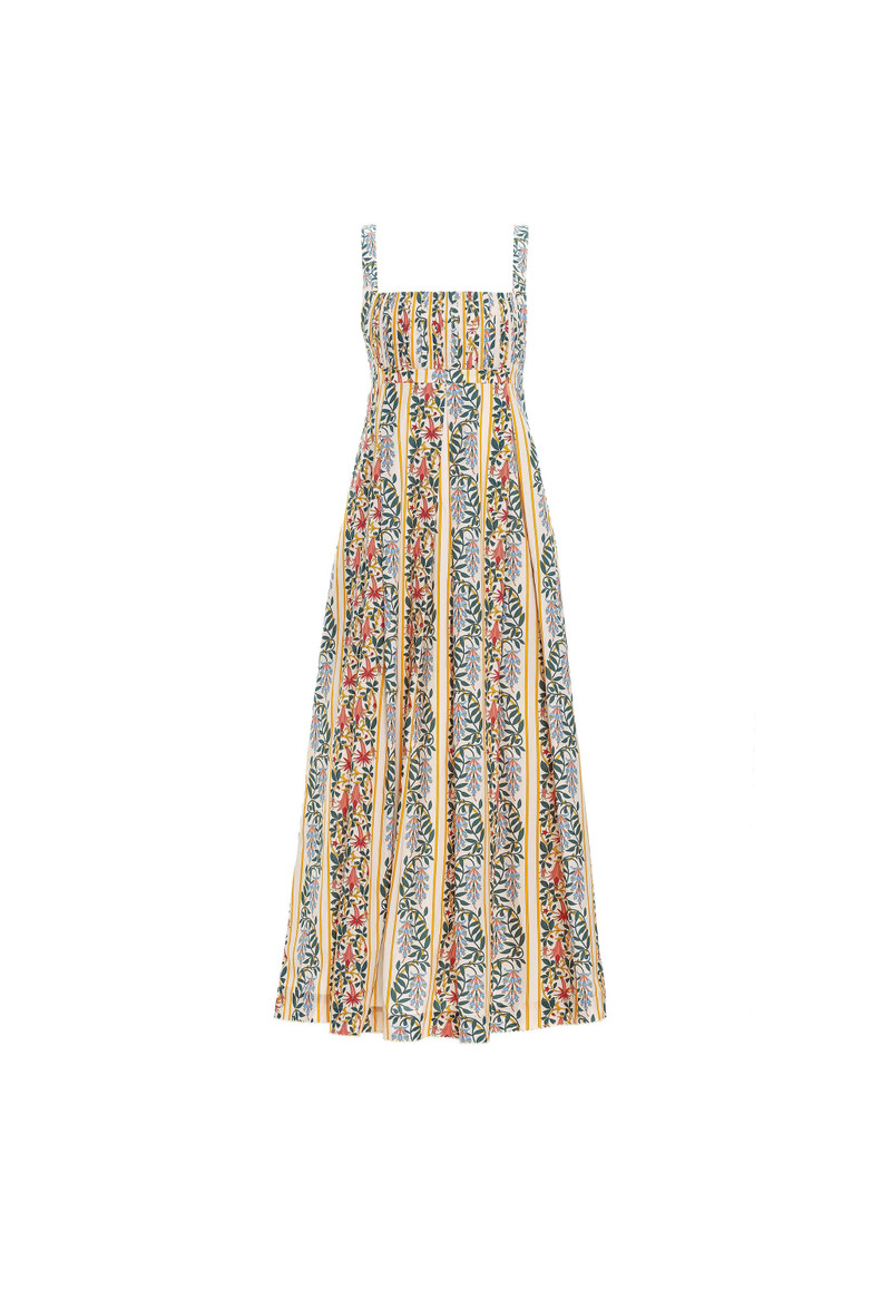 Hortensia Lluvia Floral Midi Dress 1