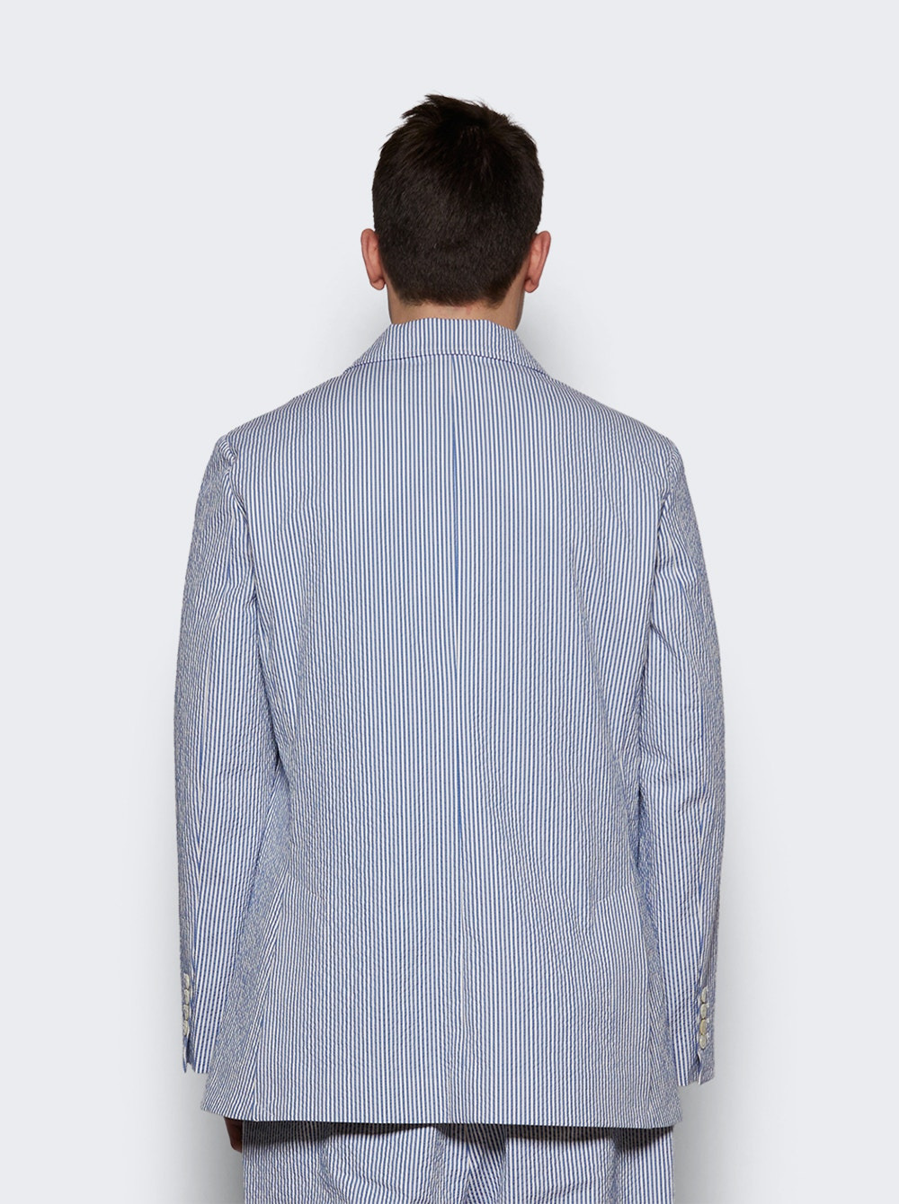 Club Stripe Sb Suit Jacket Blue And White - 5