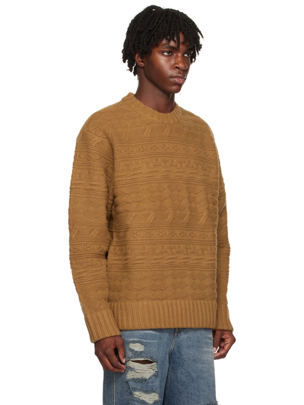 Brown Oversized Sweater - 2
