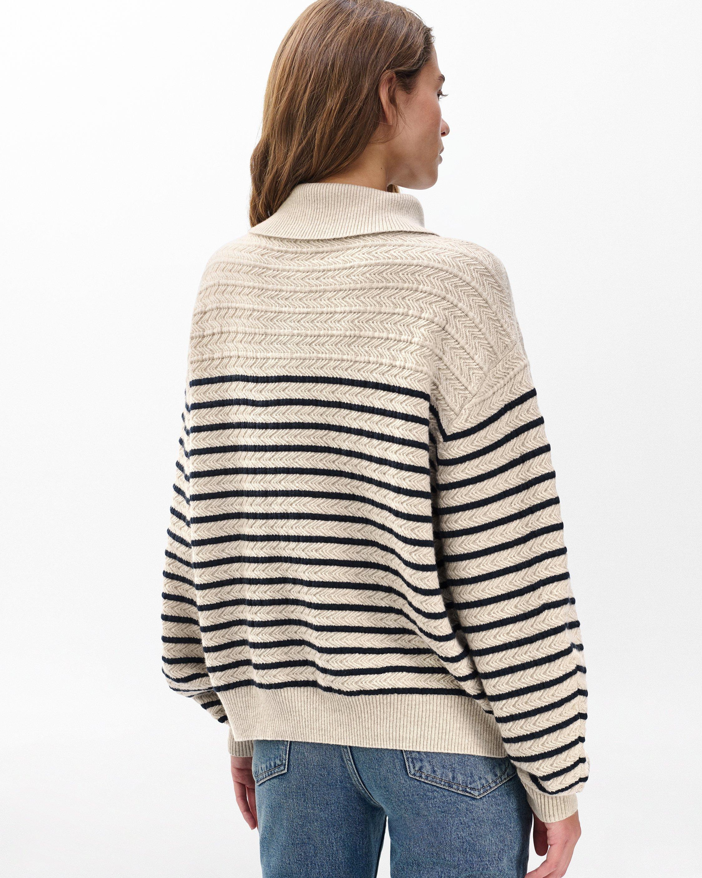 Natalia Cashmere Half-Zip Sweater - 7
