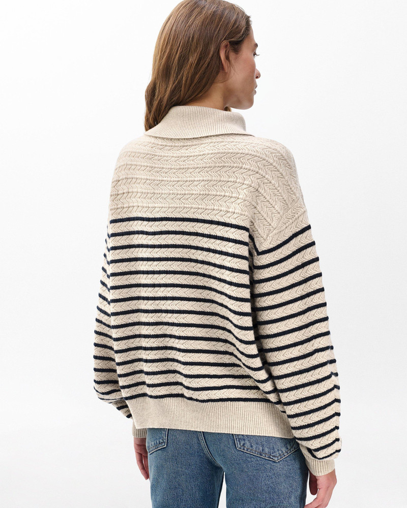 Natalia Cashmere Half-Zip Sweater 7