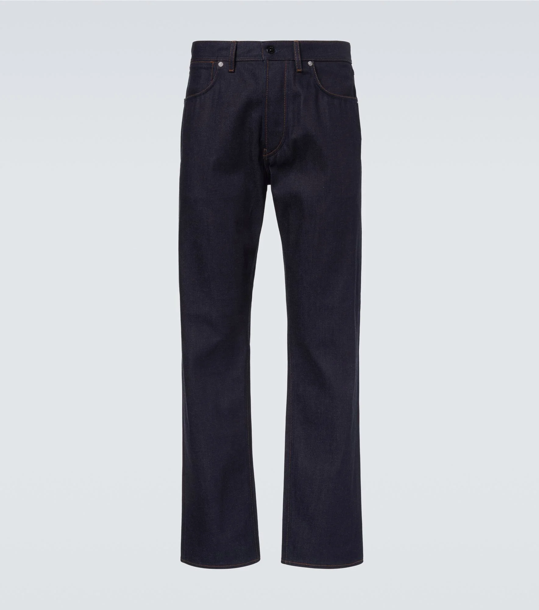 Mid-rise straight jeans - 1
