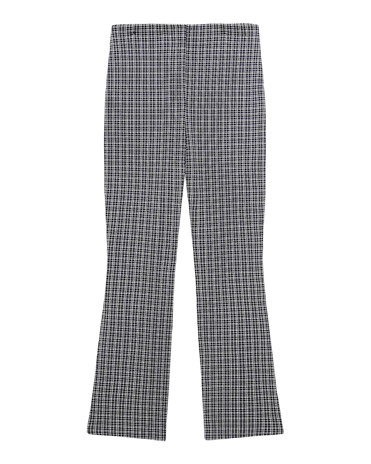 Kick Flare Plaid Pants - 7