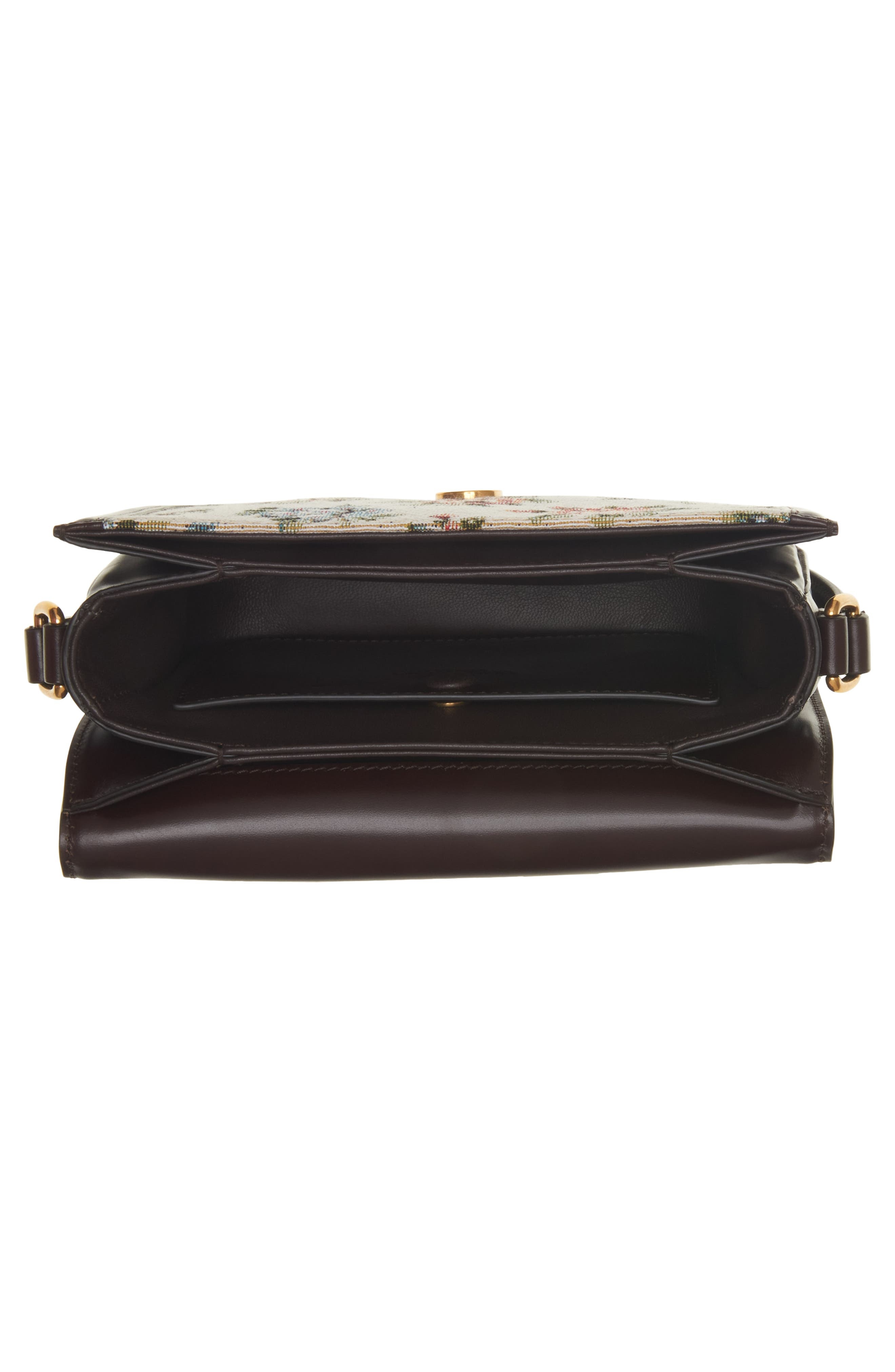 Valentino Garavani 9TO5 Papier Floral Jacquard Shoulder Bag in Multicolor/Oak Brown at Nordstrom - 4