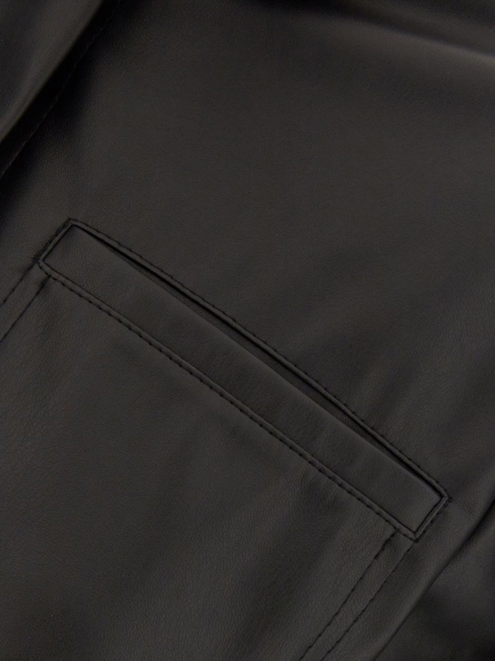 faux-leather shirt - 3