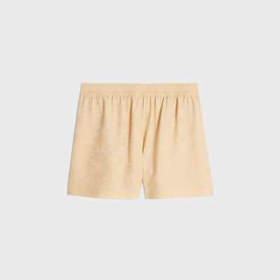 CELINE flowing shorts in triomphe silk jacquard outlook