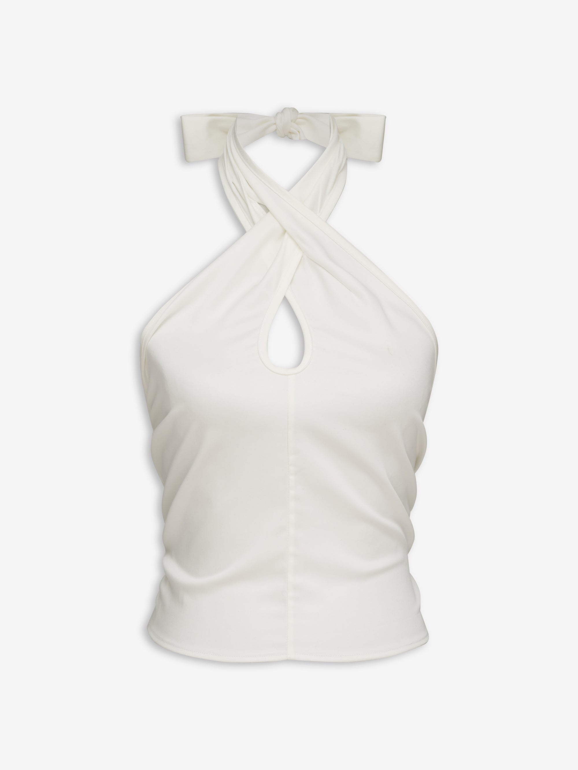 CROSS-TIE TOP WHITE - 1