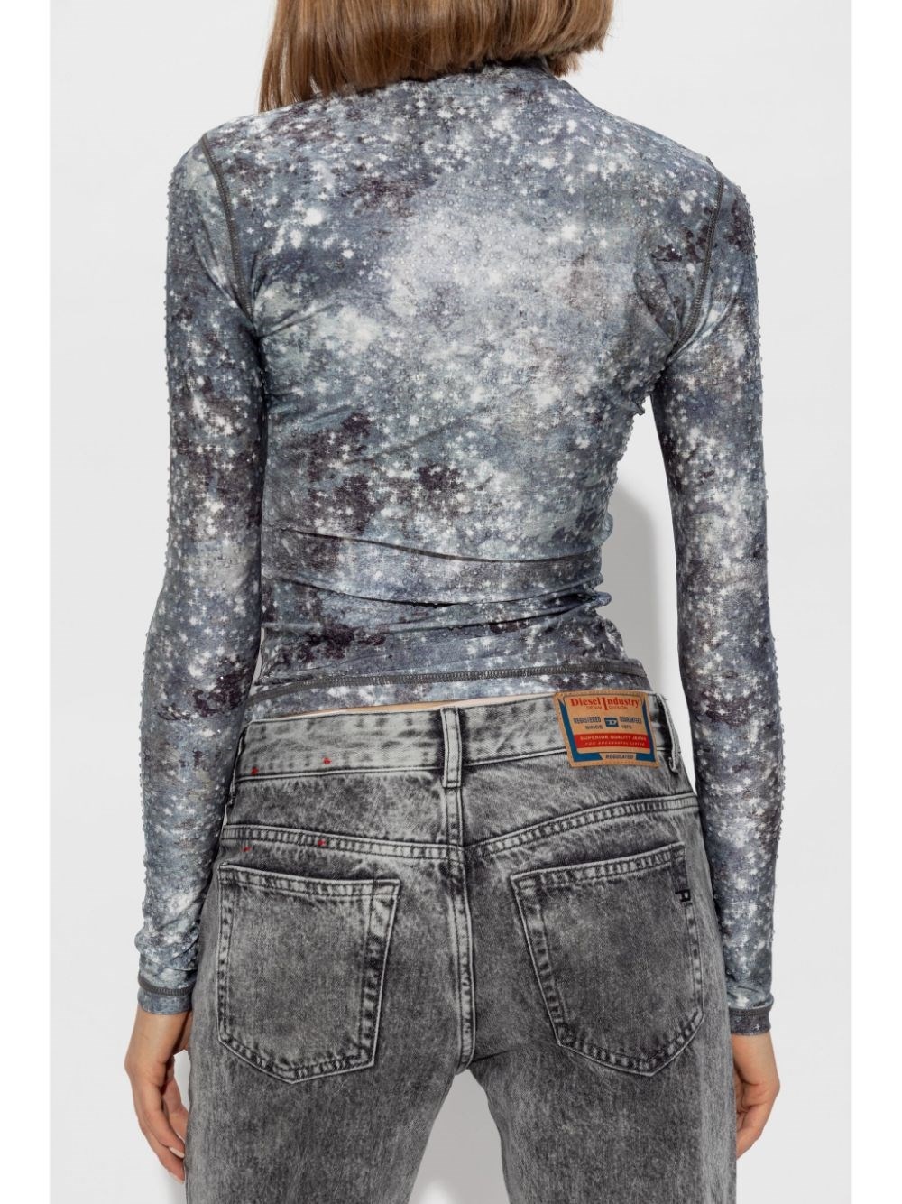 Printed high-neck top - 3