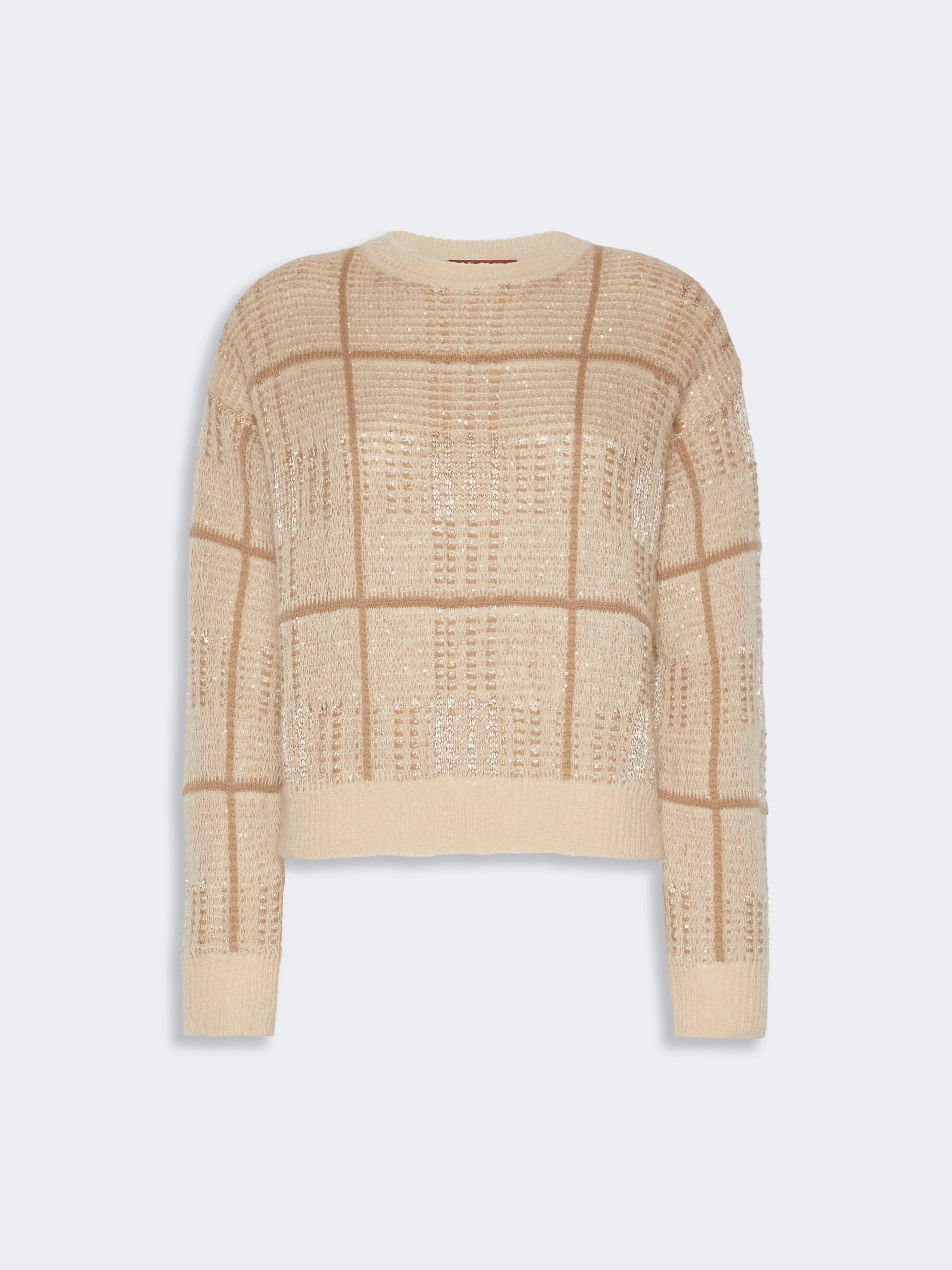 GONDOLA Boxy-fit wool, mohair and cashmere sweater - ECRU - 1