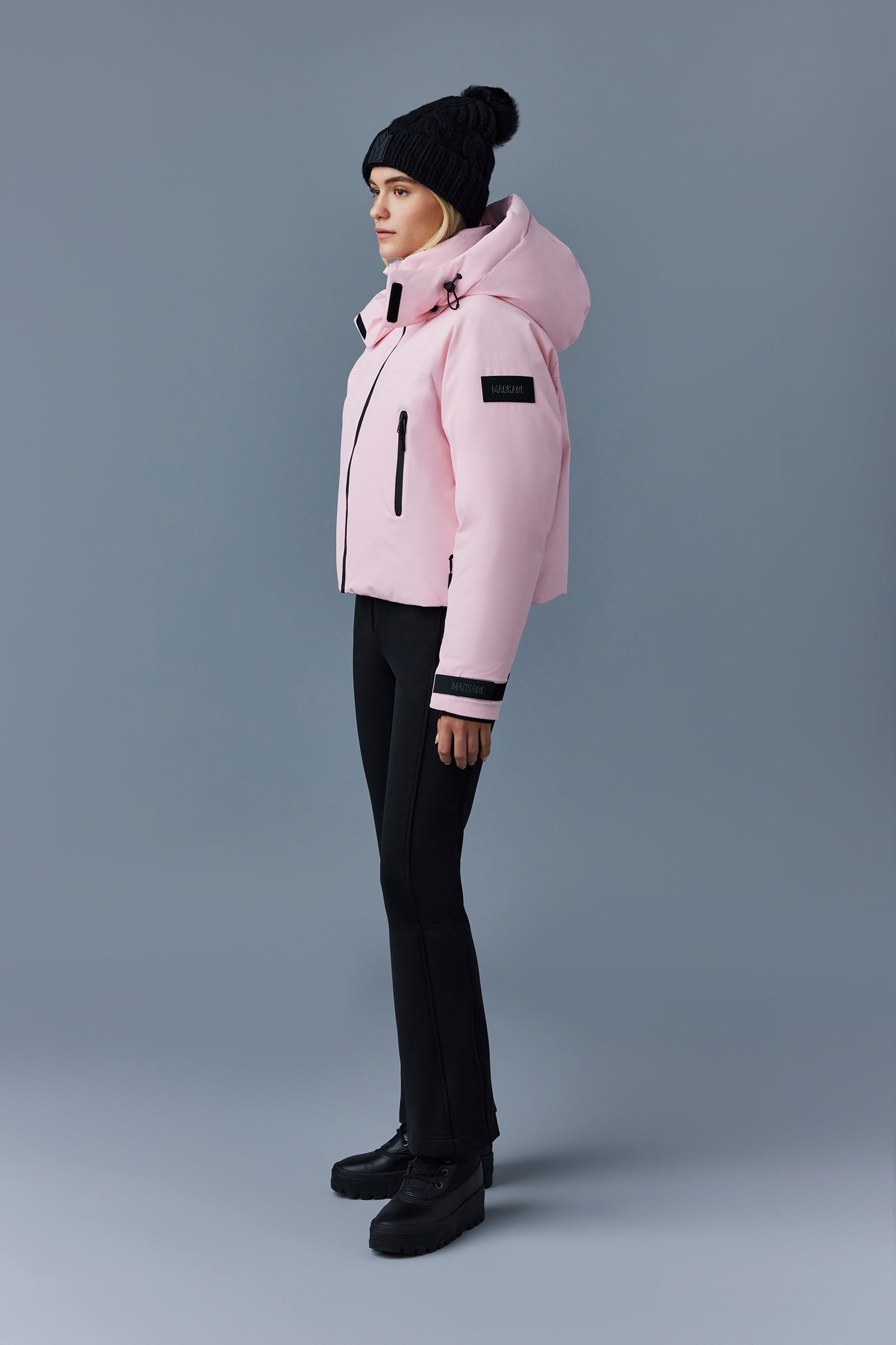 AMANDA Stretch down ski jacket with hood - 3
