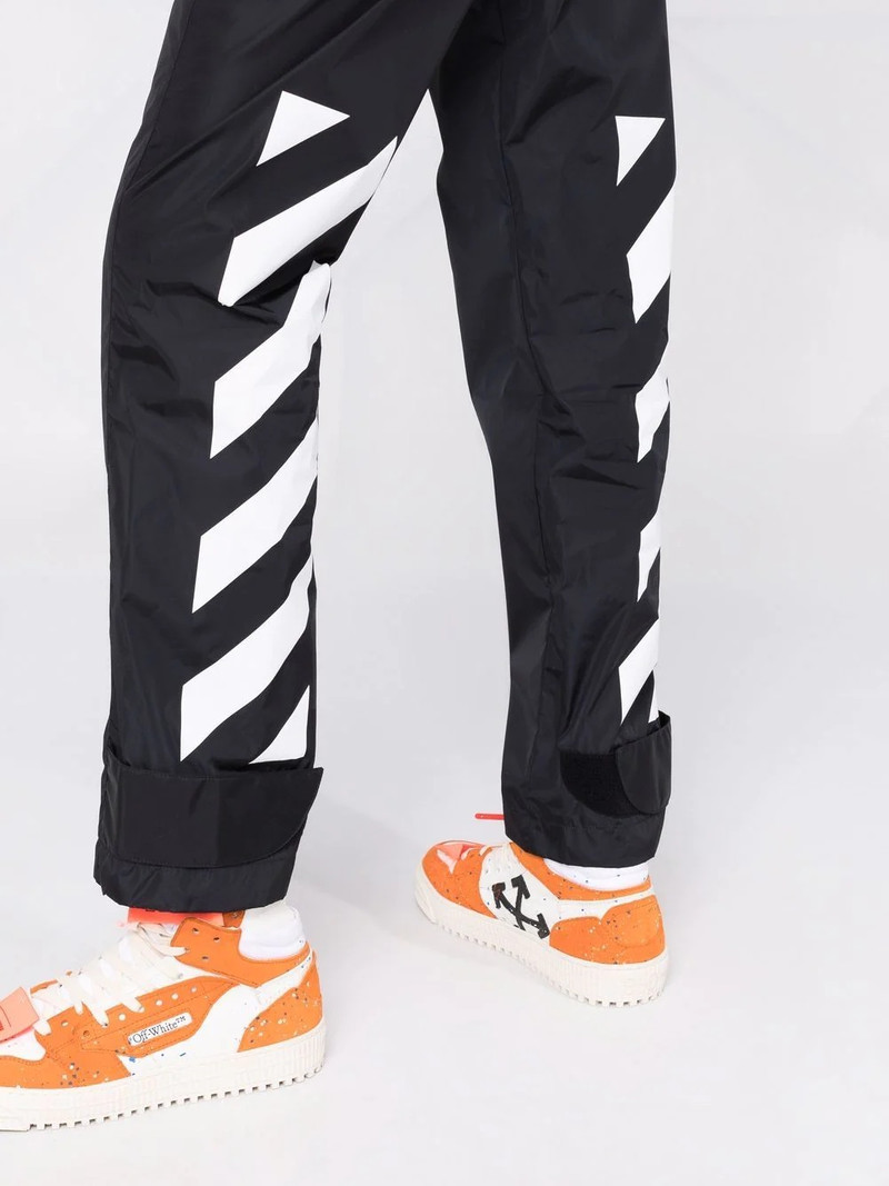high-waisted Diag track pants 3