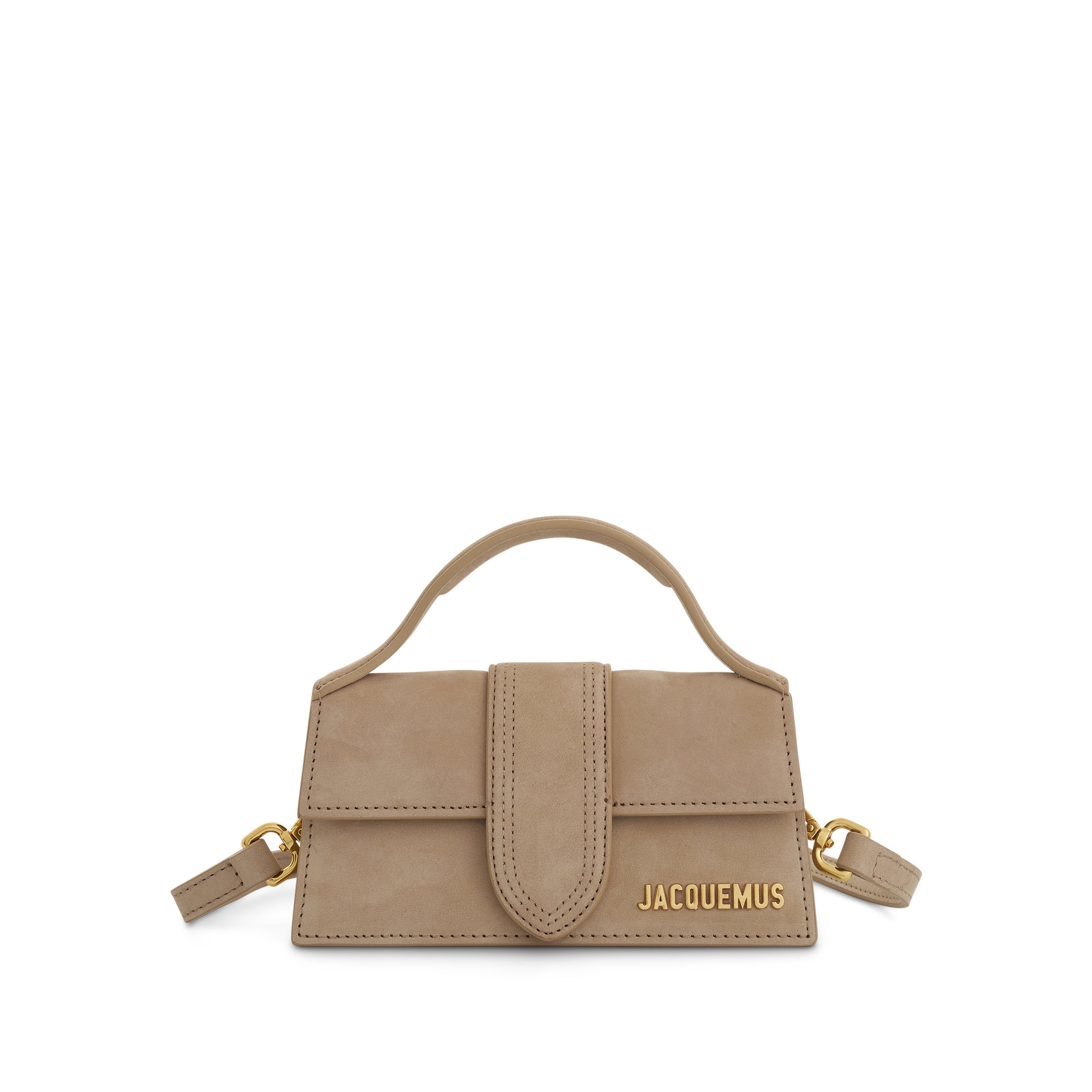 Le Bambino Mini Leather Bag in Dark Beige - 1