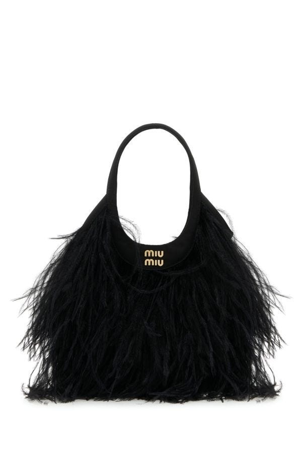 Miu Miu Woman Embellished Satin Handbag - 1