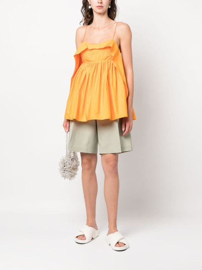 CECILIE BAHNSEN Sunday ruffled organic-cotton top outlook