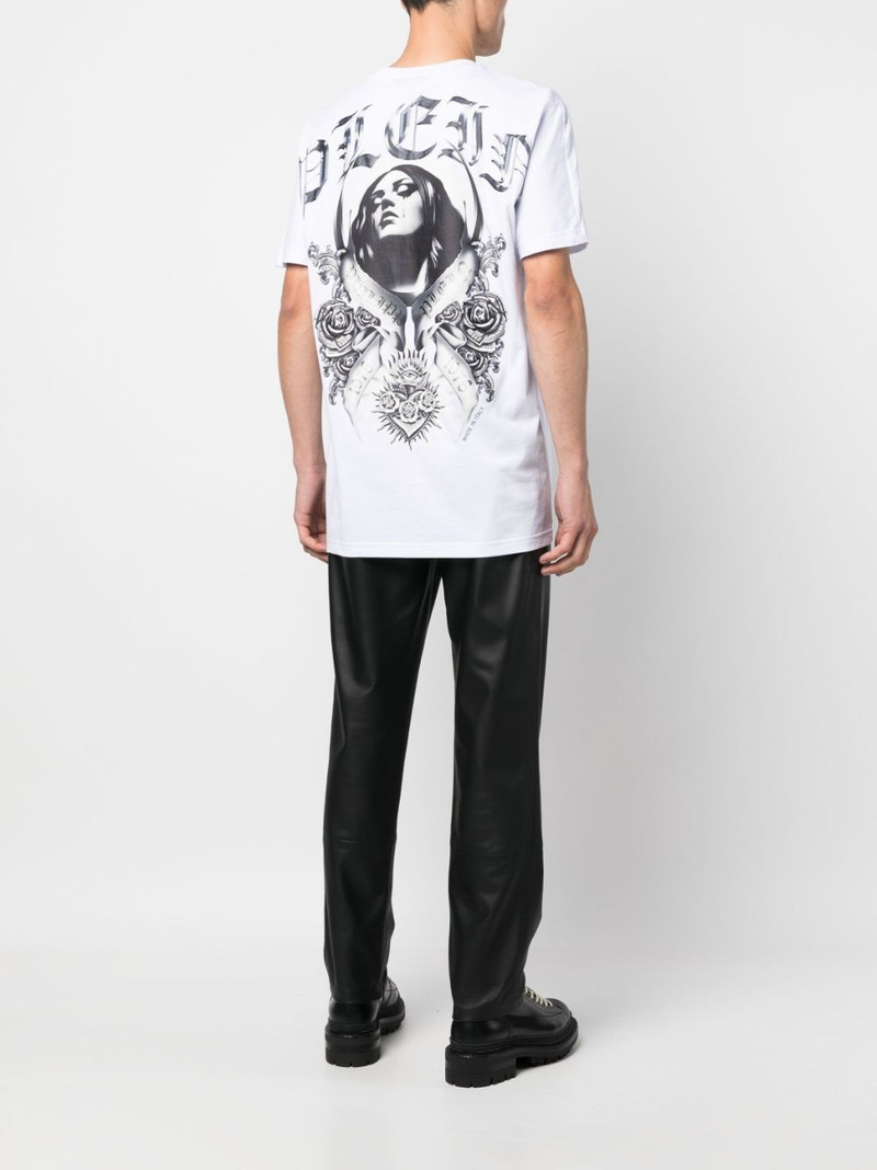 PHILIPP PLEIN graphic-print cotton T-shirt outlook