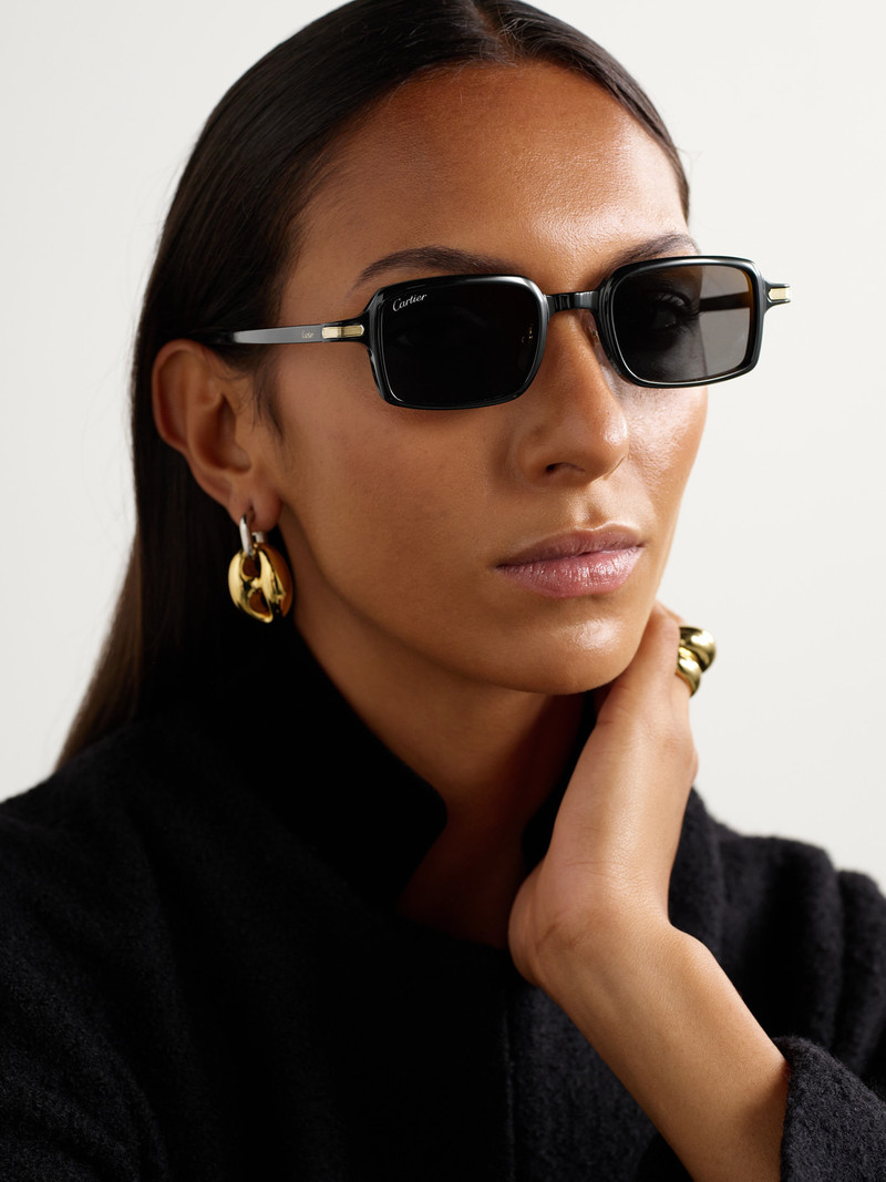 Cartier Première De Cartier Rectangular-frame Acetate Sunglasses outlook