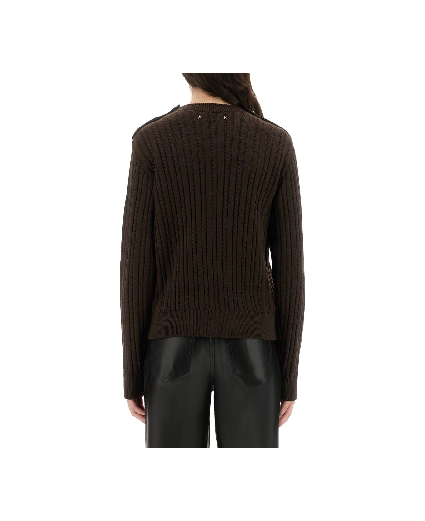 Wool Sweater With Button Detail - 3