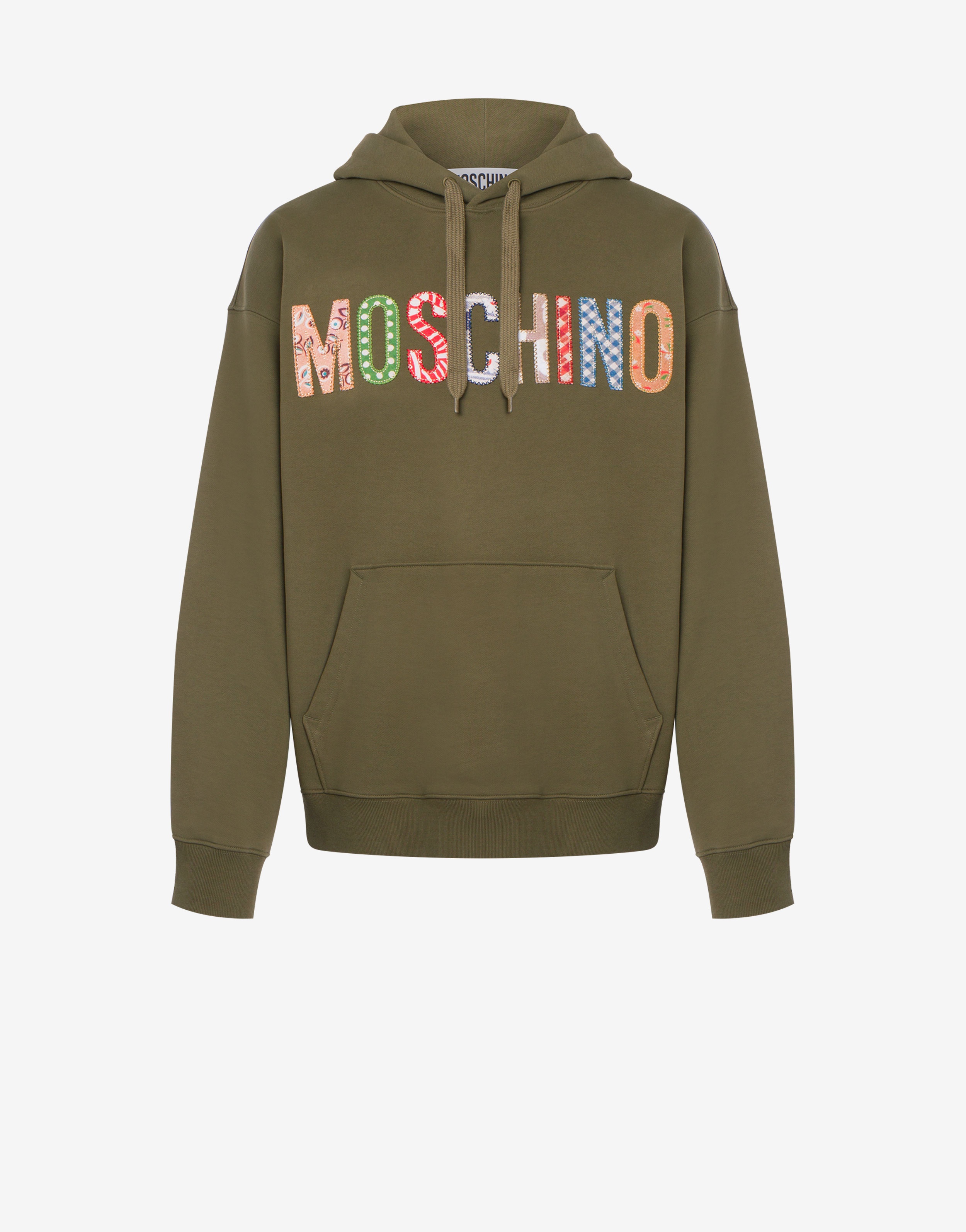 QUILT PRINT LOGO HOODIE - 1