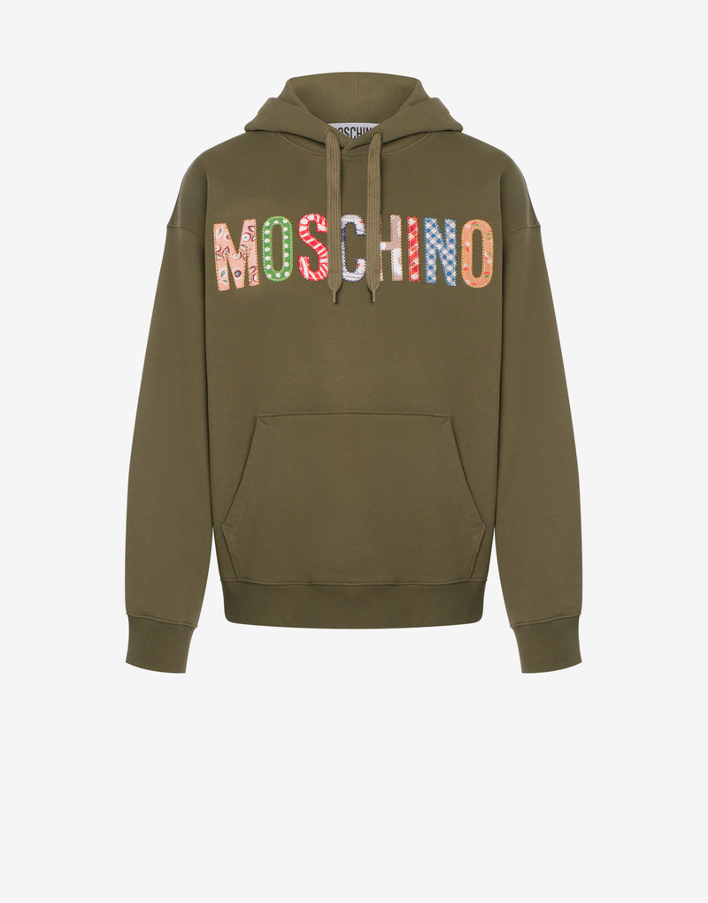 QUILT PRINT LOGO HOODIE 1